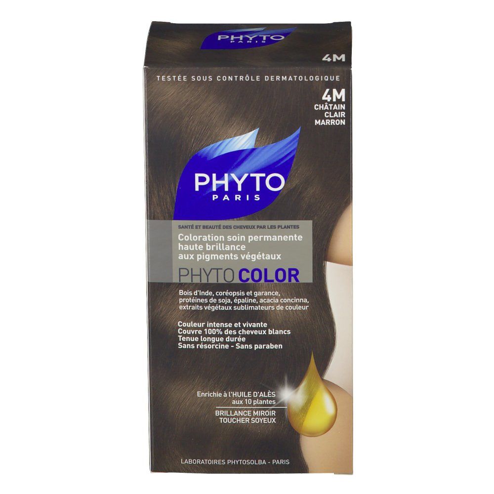 Phytocolor Coloration Chatain clair marron 4M
