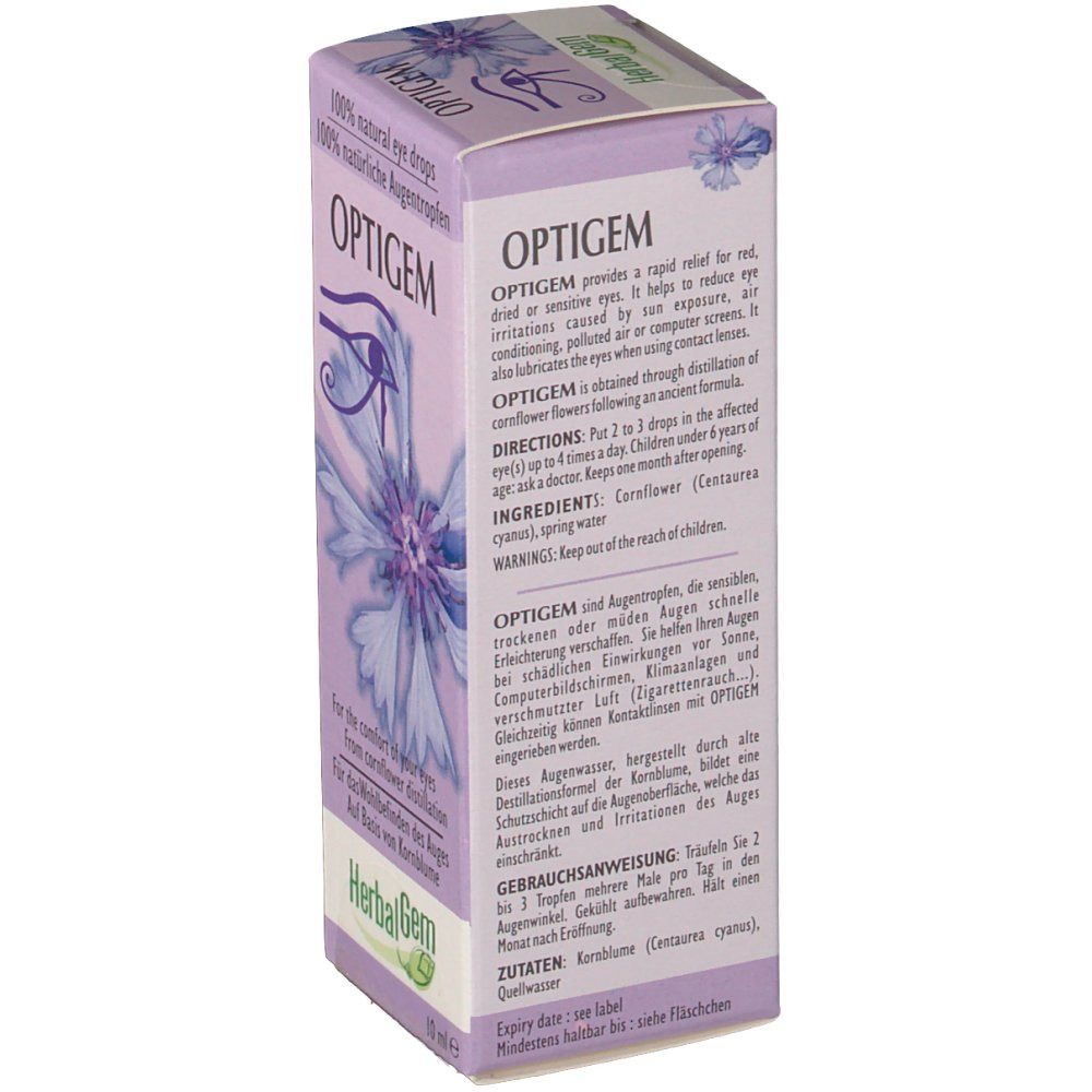 Herbalgem Optigem Gouttes oculaires