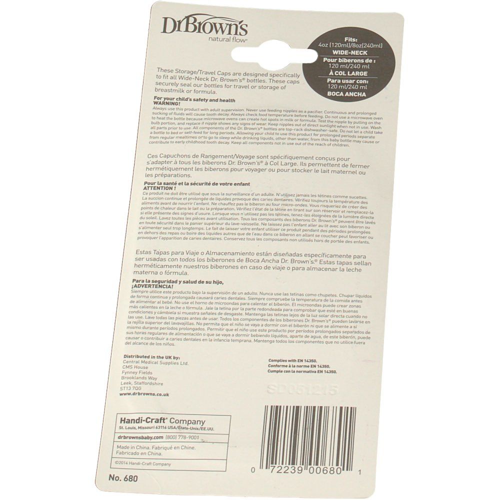 Dos de l'emballage blister avec informations sur le produit et code-barres. Texte en plusieurs langues.