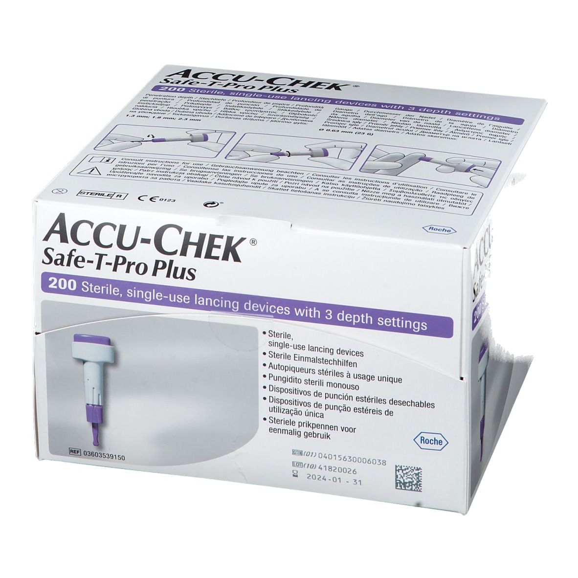 ACCU-CHEK® Safe T Pro Plus Usage unique