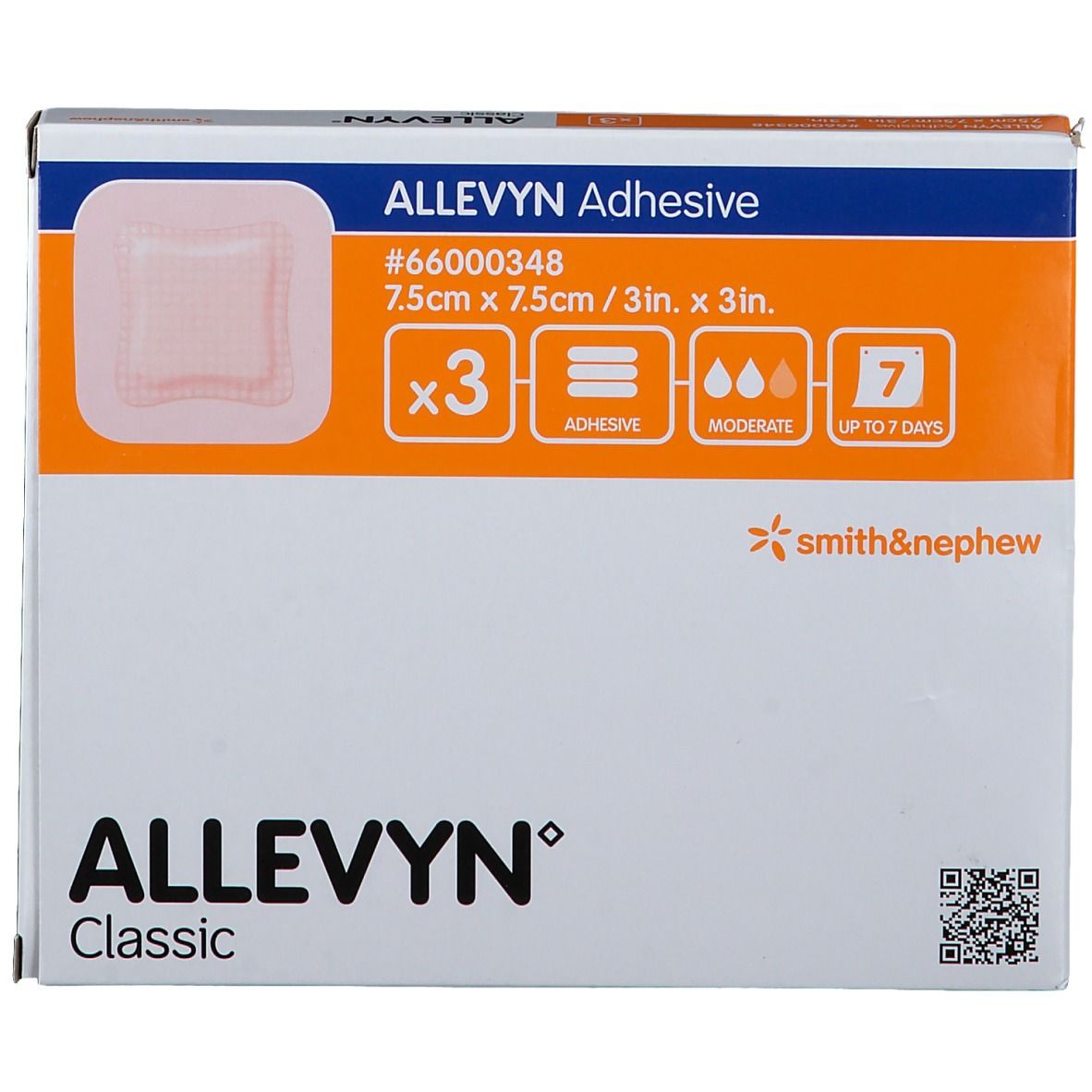 Allevyn Adhesive 7.5cm x 7.5cm