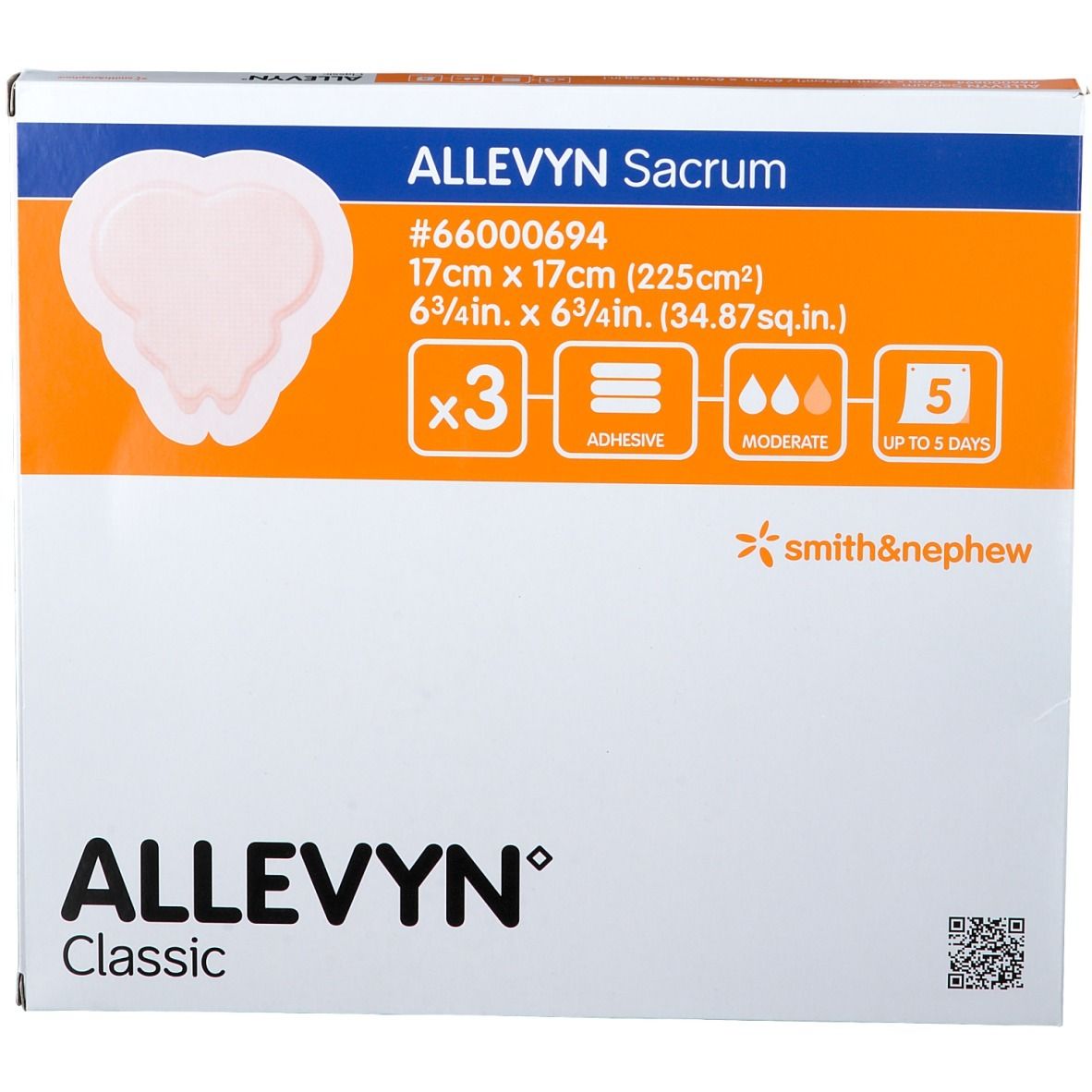 Allevyn Sacrum 17 cm x 17 cm