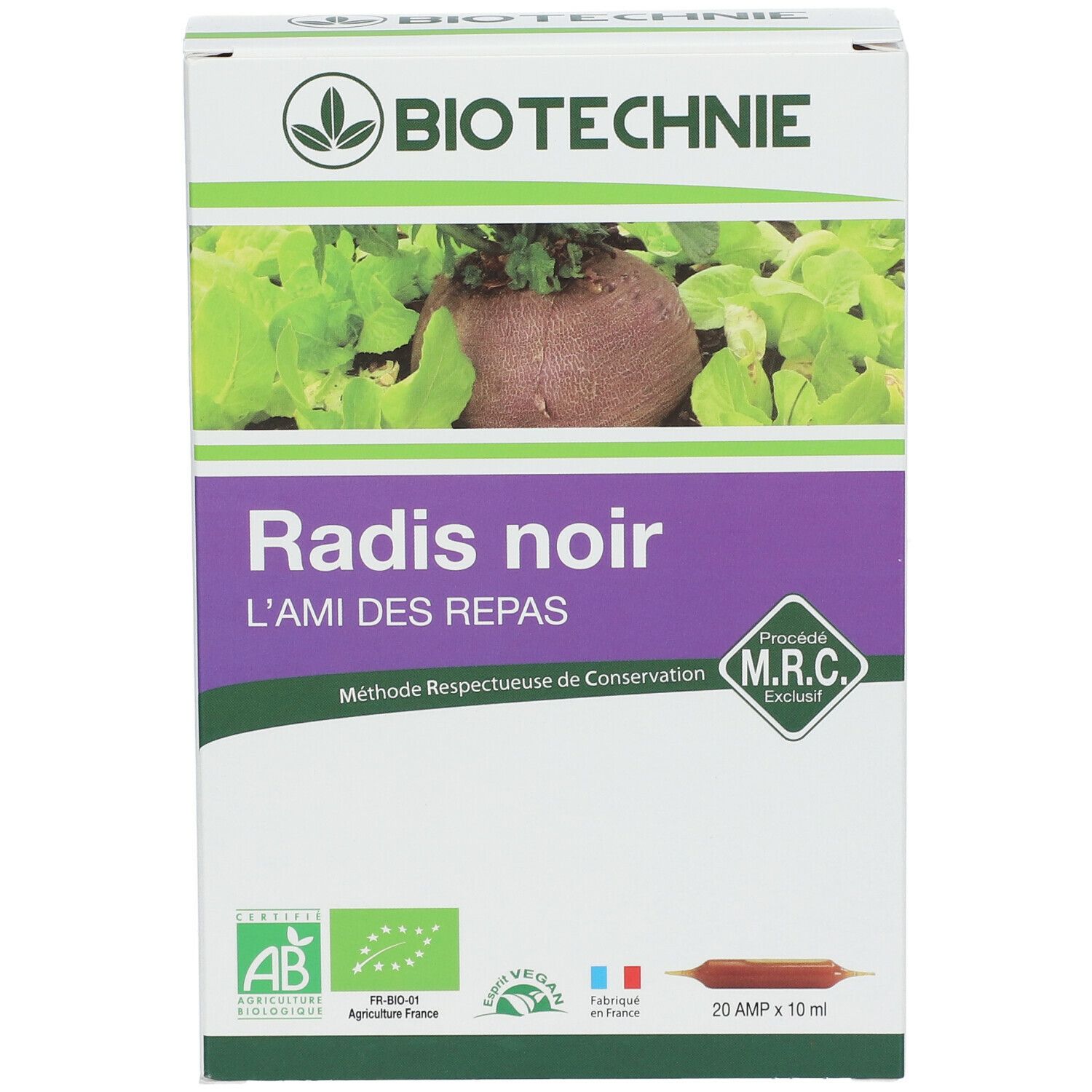 Biotechnie Radis Noir Bio