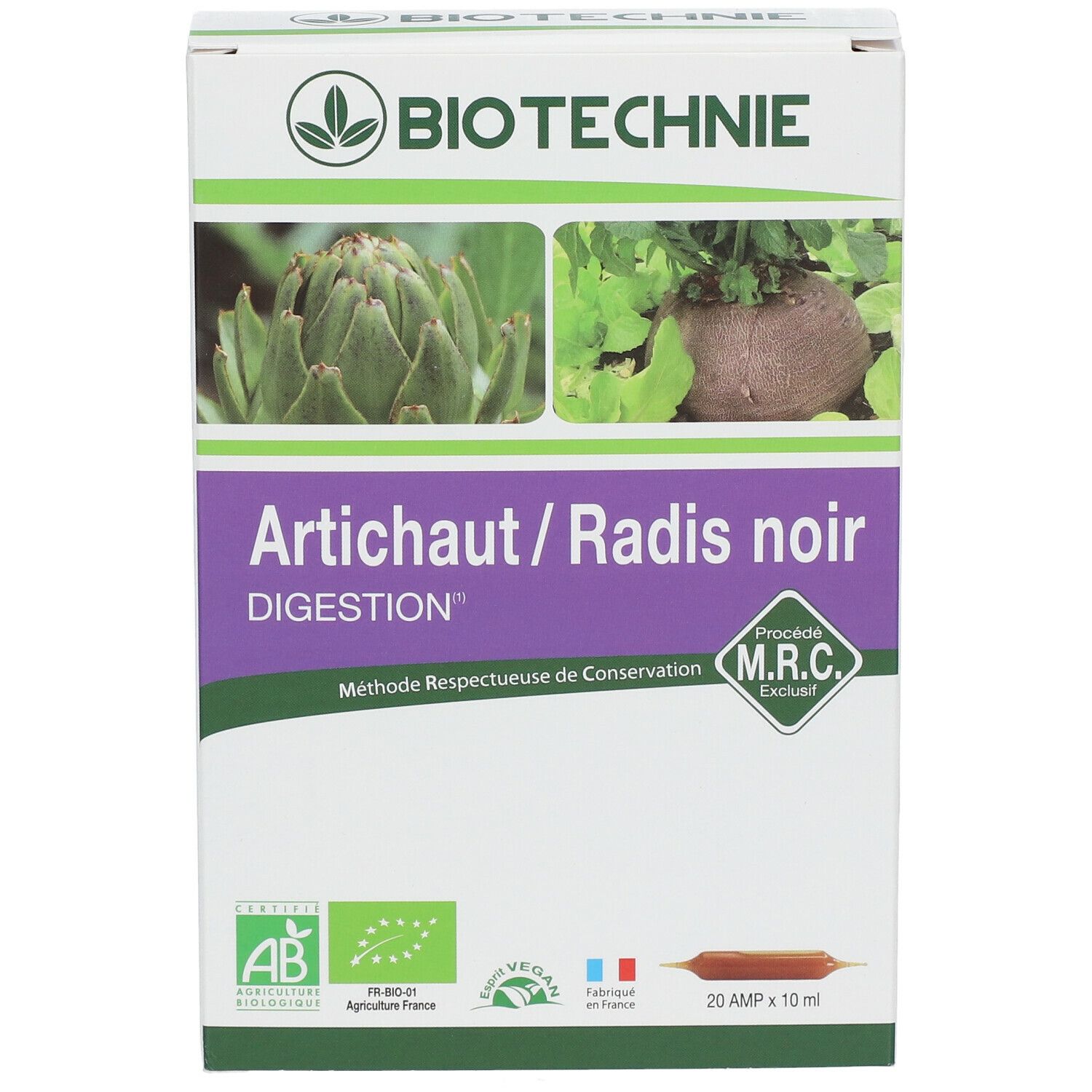 Biotechnie Artichaut-Radis Noir Bio