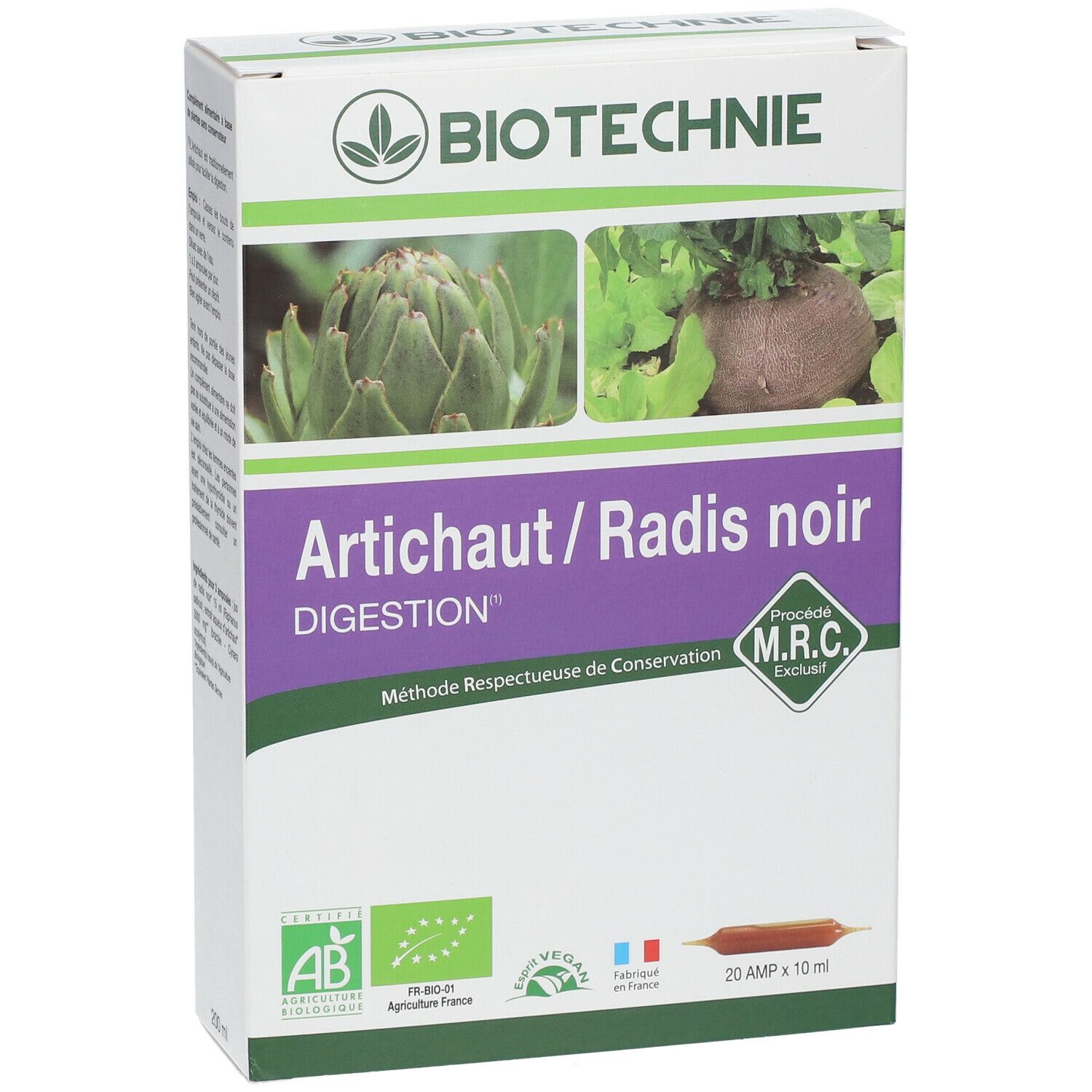 Biotechnie Artichaut-Radis Noir Bio