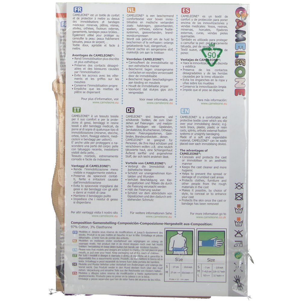 Cameleone® Main ouverte sans pouce Beige M