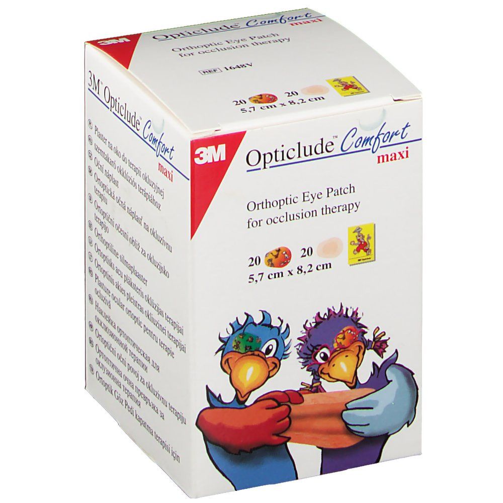 3M™ Opticlude™ Comfort Maxi Pansements orthoptiques (5,7 x 8 cm)