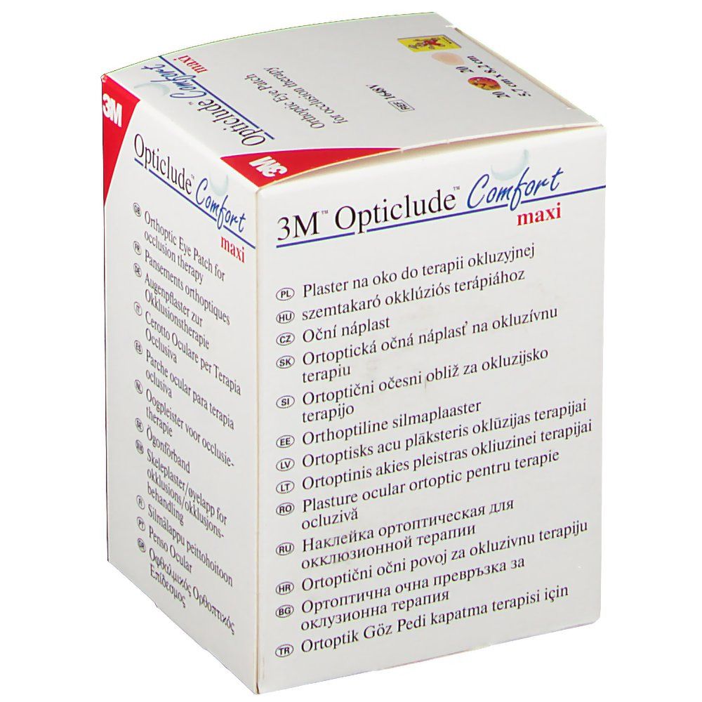 3M™ Opticlude™ Comfort Maxi Pansements orthoptiques (5,7 x 8 cm)
