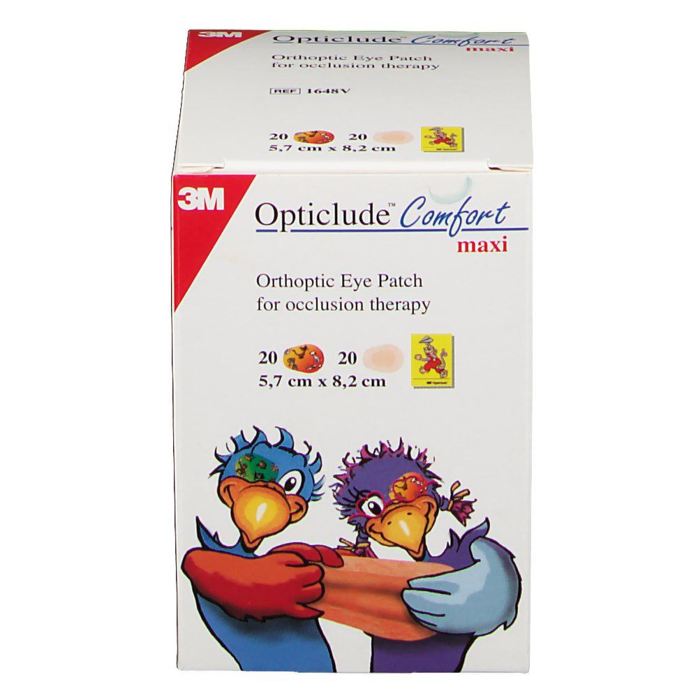 3M™ Opticlude™ Comfort Maxi Pansements orthoptiques (5,7 x 8 cm)