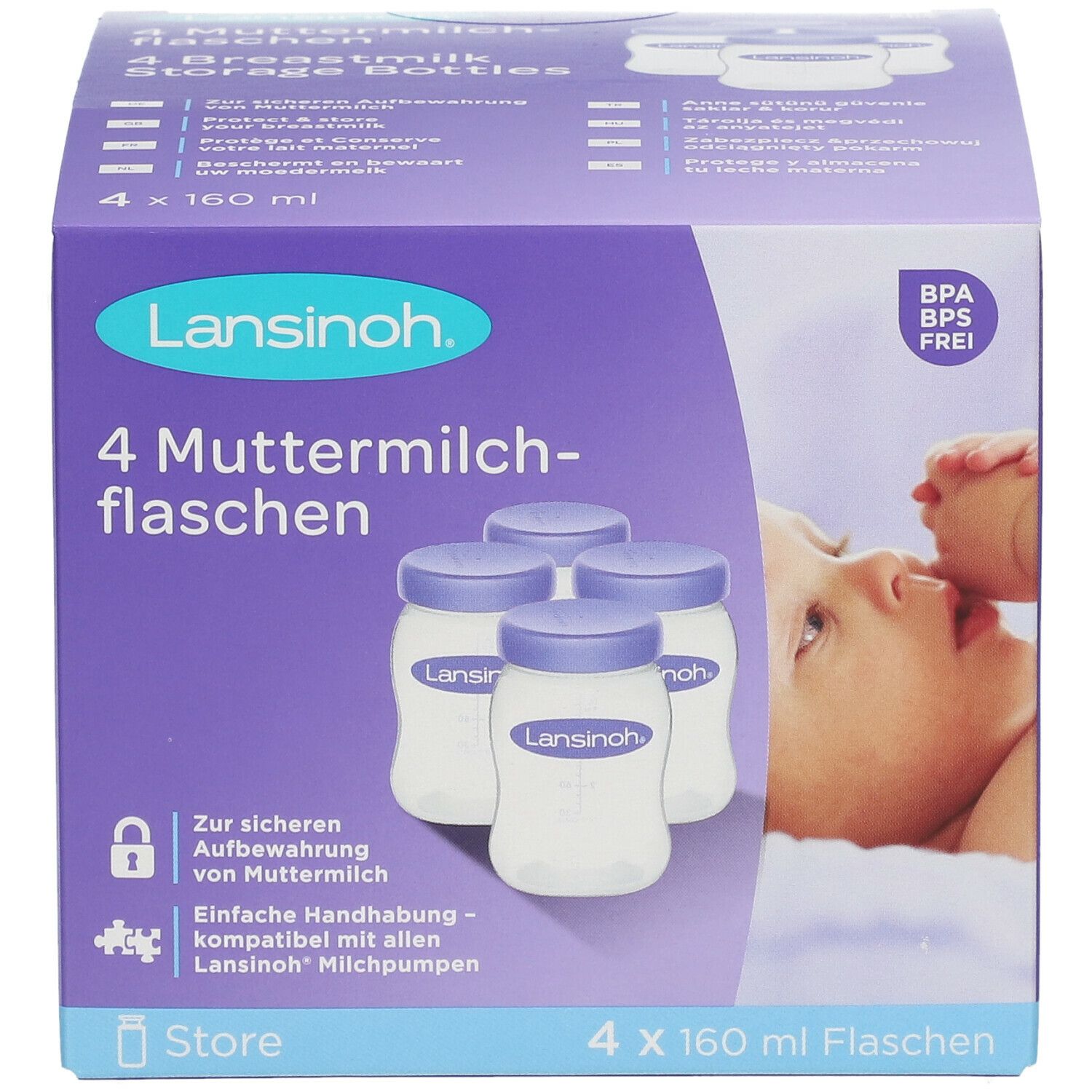 Lansinoh® Pots de conservation de lait maternel