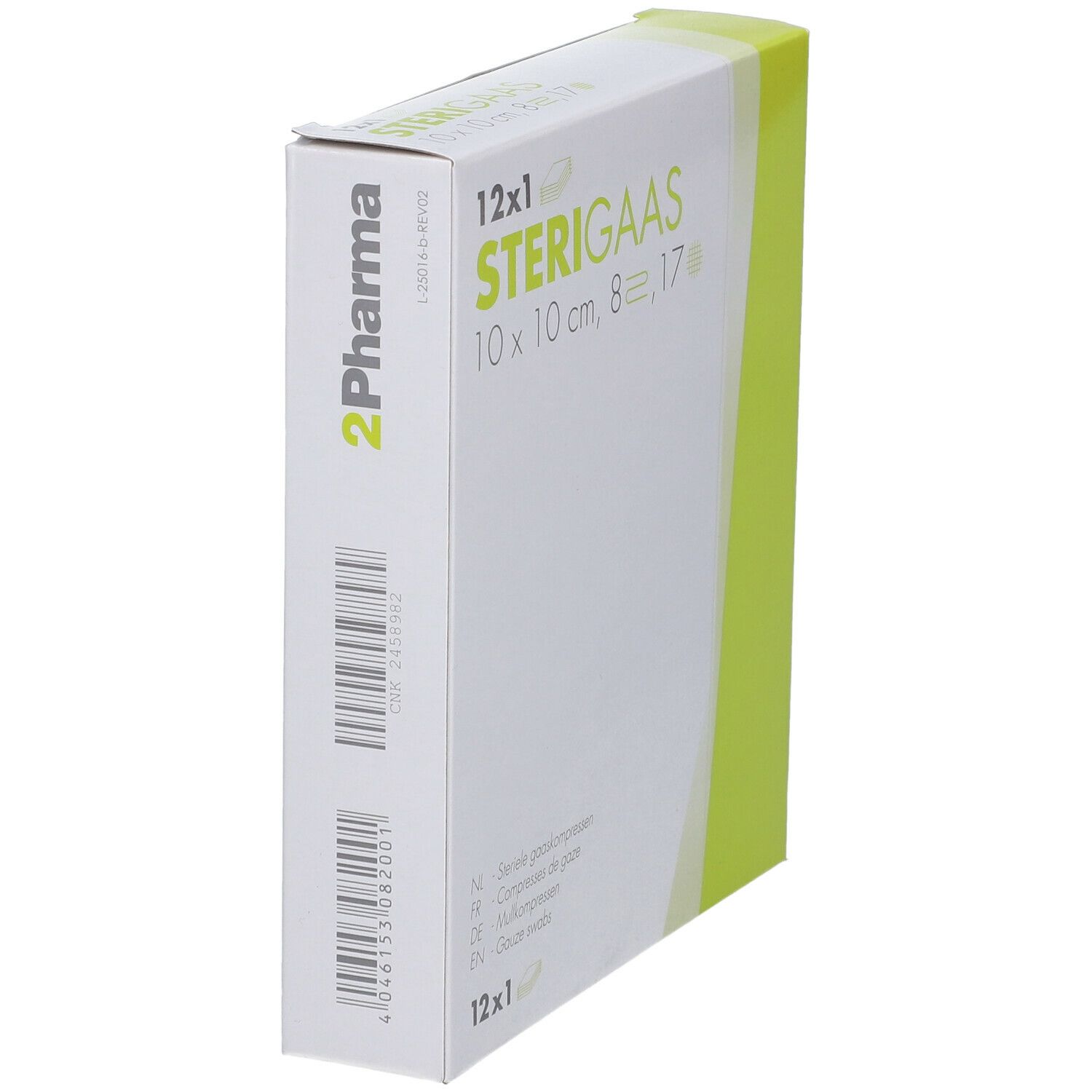 Sterigaas Compresses 8 plis 10 x 10 cm