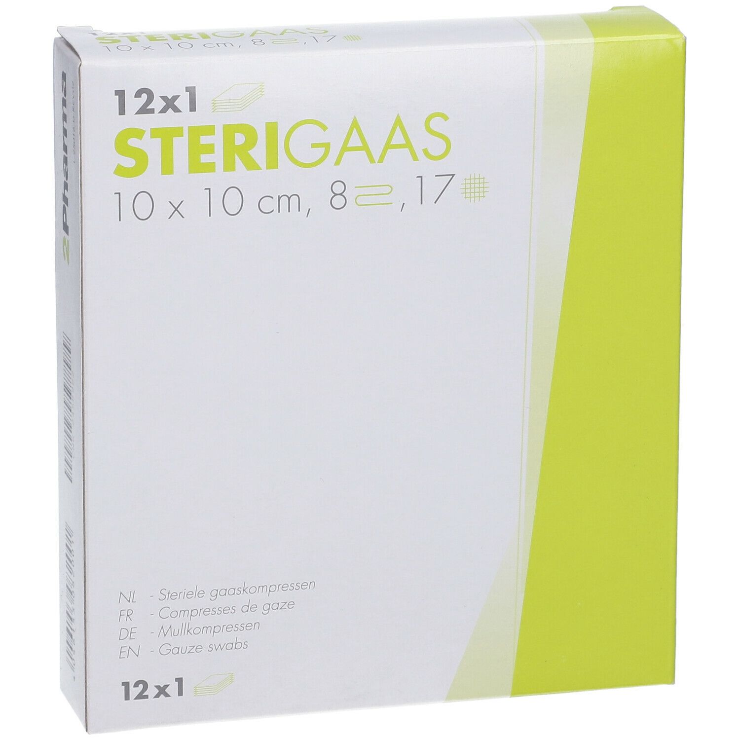 Sterigaas Compresses 8 plis 10 x 10 cm