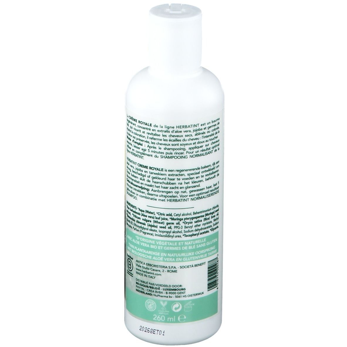 Herbatint Crème Royale Baume Régénérant Aloe Vera