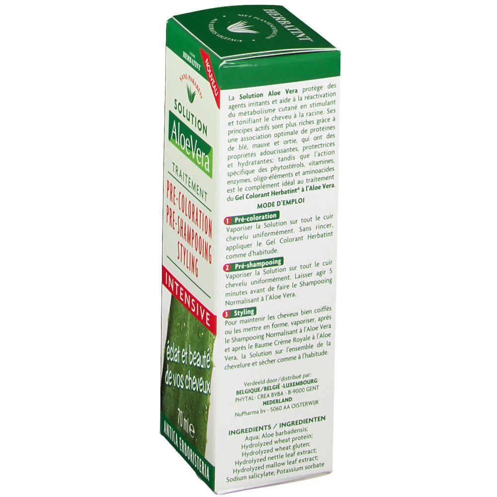 Herbatint Aloë Vera Solution Pré-Shampooing Color