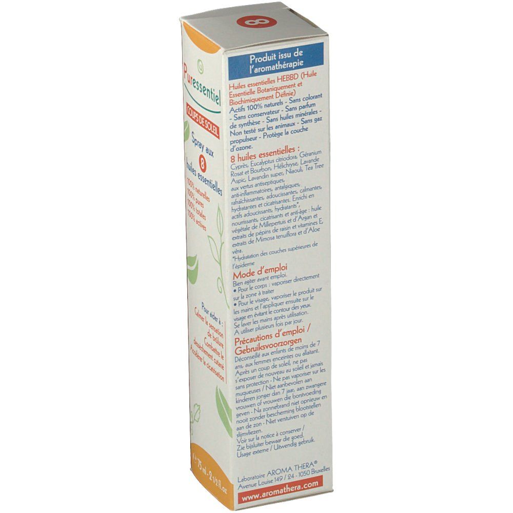 Puressentiel Coups Soleil Spray 8 Huiles Essentielles