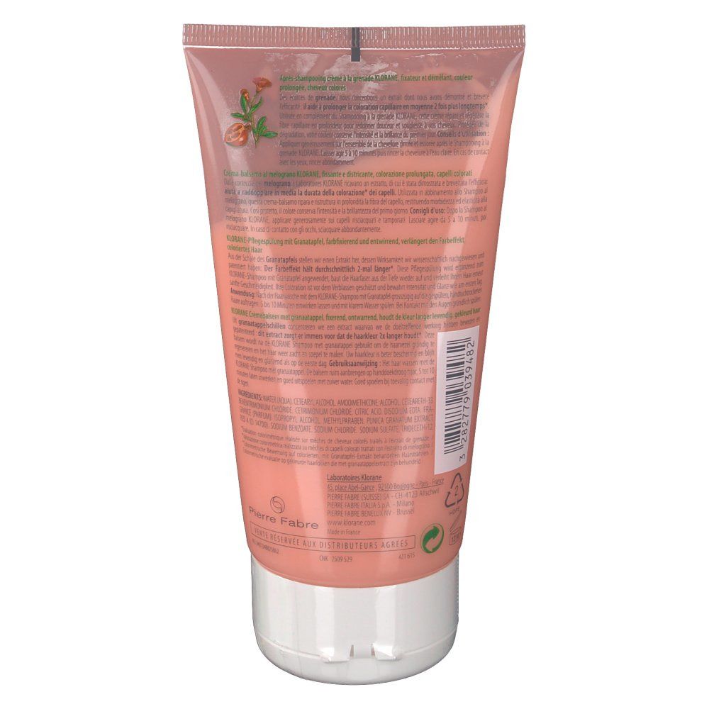 Klorane Crème Après Shampooing À La Grenade