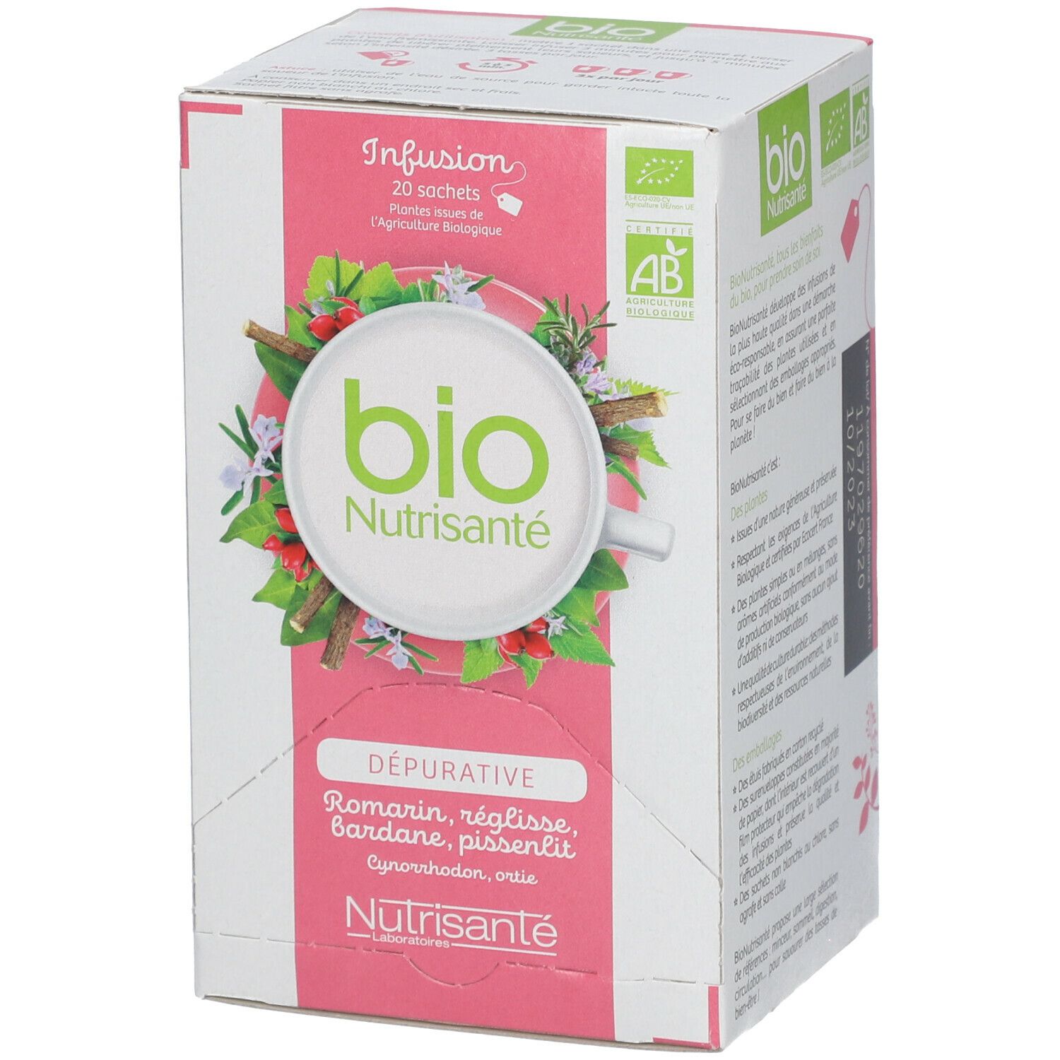 Nutrisanté Infusion Thé Depuratif Sachets