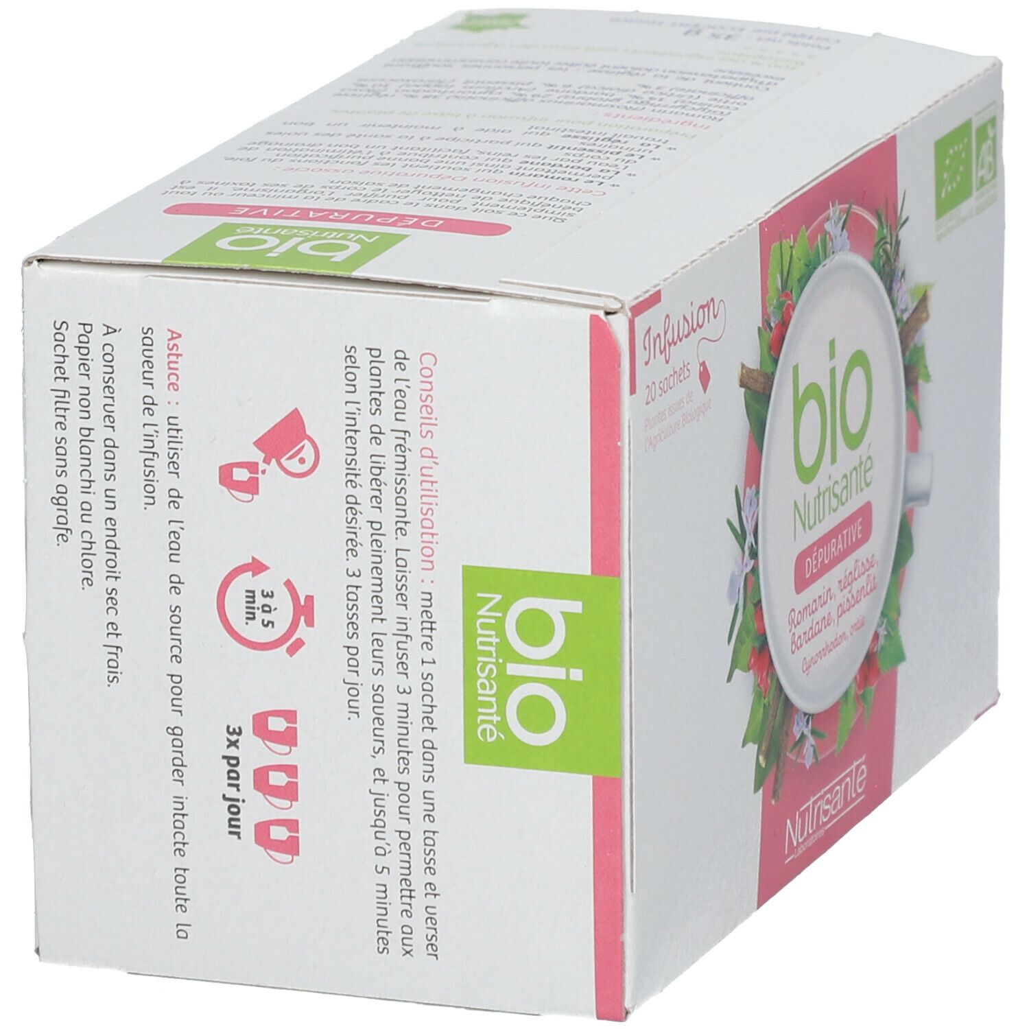 Nutrisanté Infusion Thé Depuratif Sachets