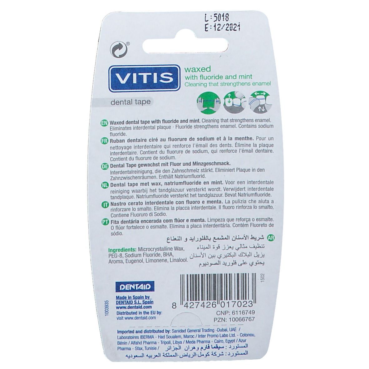 Vitis® Tape Ciré, Fluoré Et Menthe, Vert