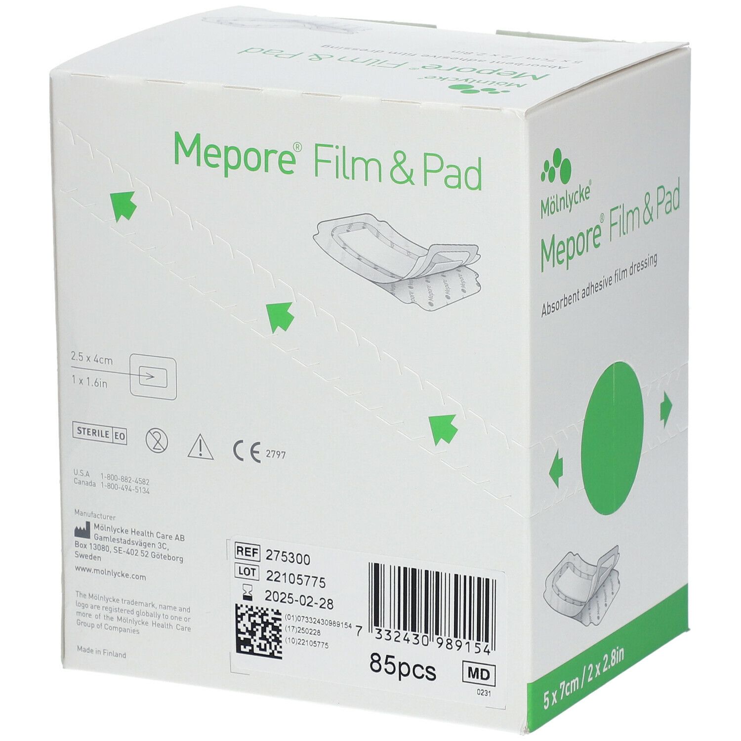 Mepore® Film & Pad 5 x 7 cm