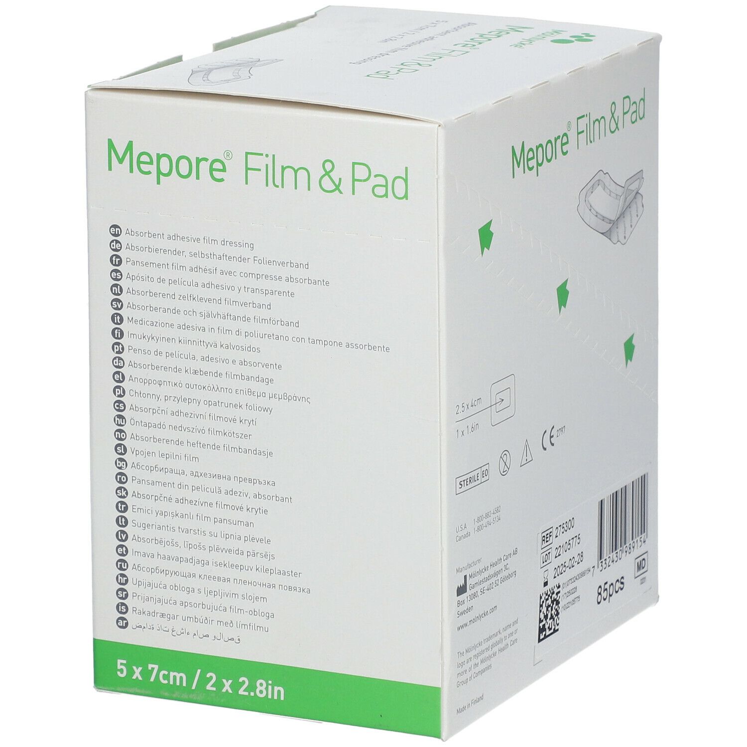 Mepore® Film & Pad 5 x 7 cm