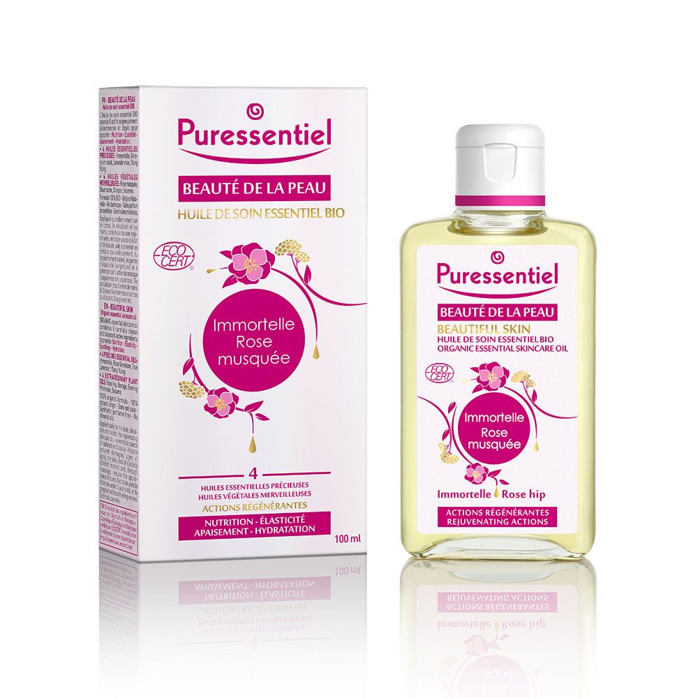 Puressentiel Huile de soin essentiel Bio Immortelle-Rose Musquée