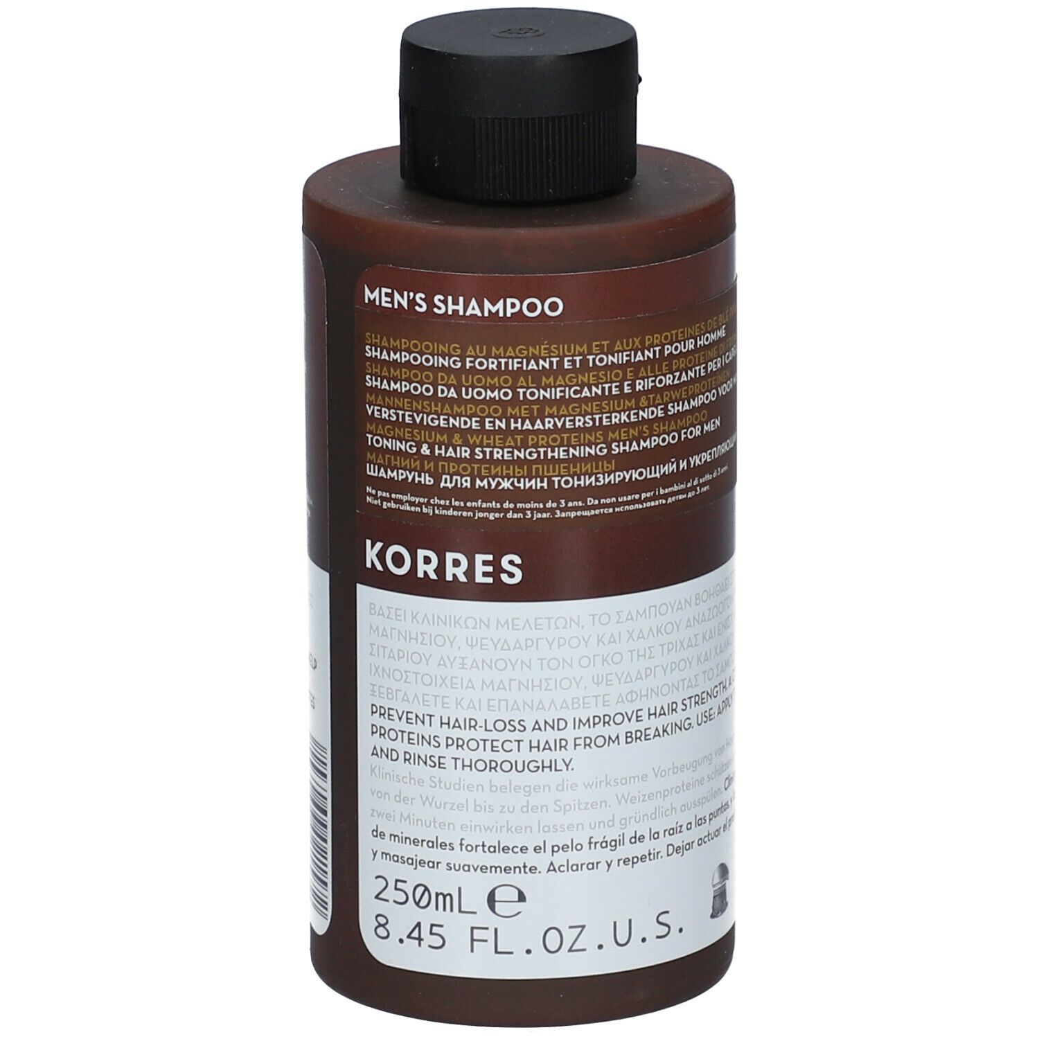 KORRES® Shampooing Homme Magnésium & Proteines de blé