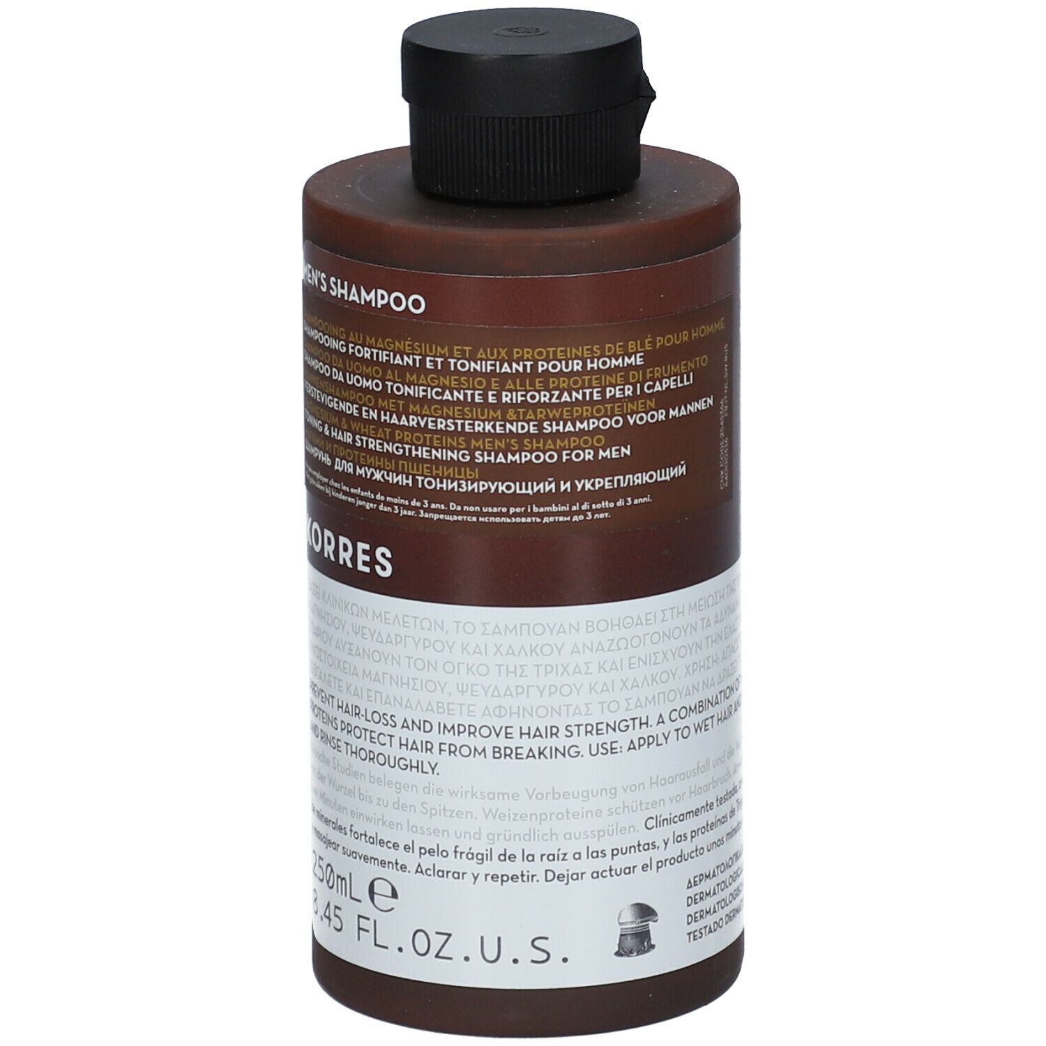 KORRES® Shampooing Homme Magnésium & Proteines de blé