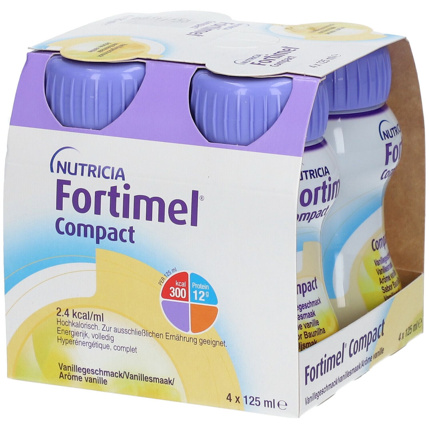 Fortimel Compact Vanille Bouteilles 4x125ml