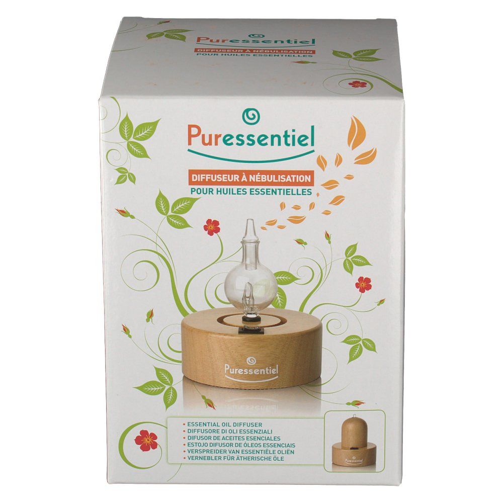 Puressentiel Diffuseur a nébulisation pour huiles essentielles, Bois naturel