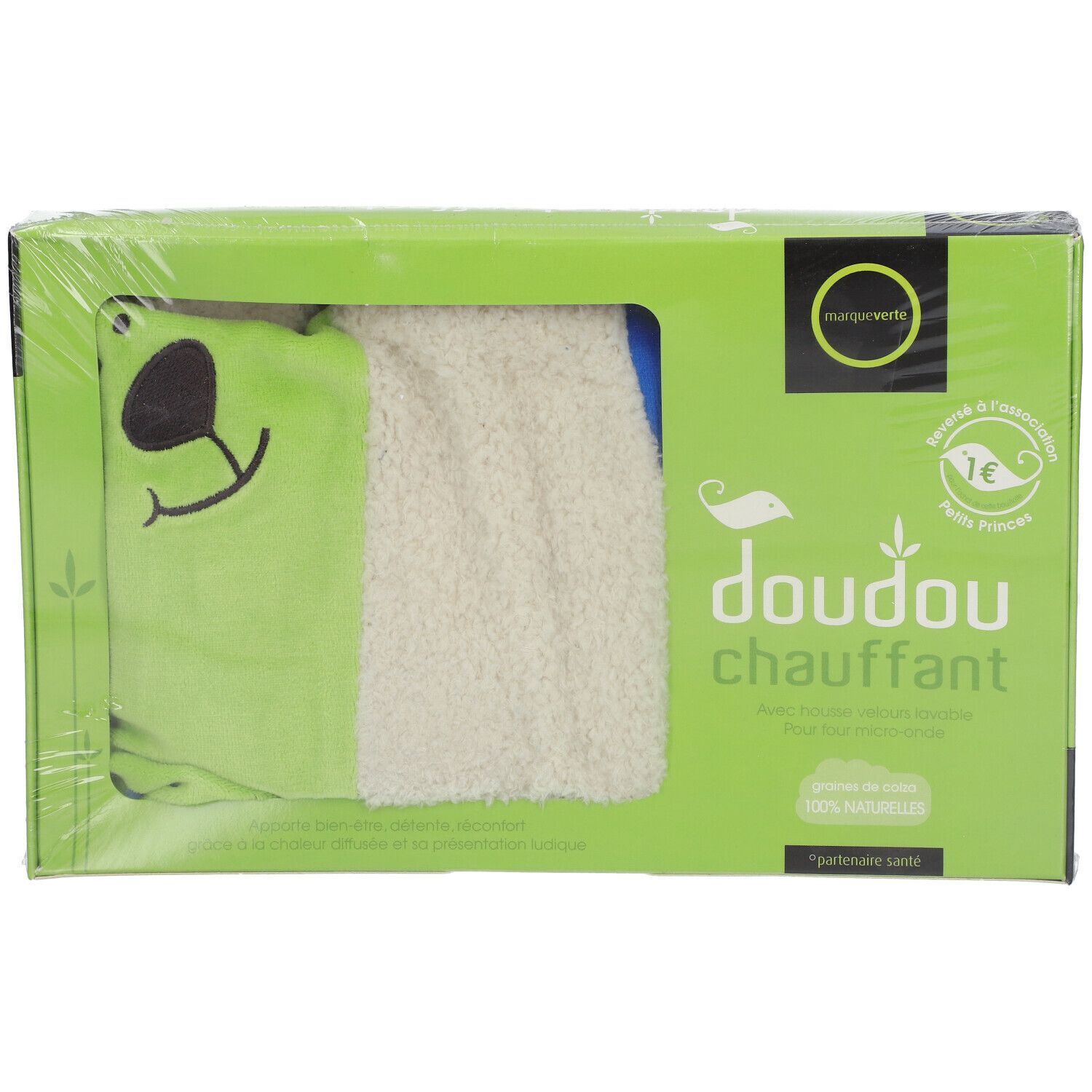 Marque V Coussin d'Eau Chaude Doudou Bleu