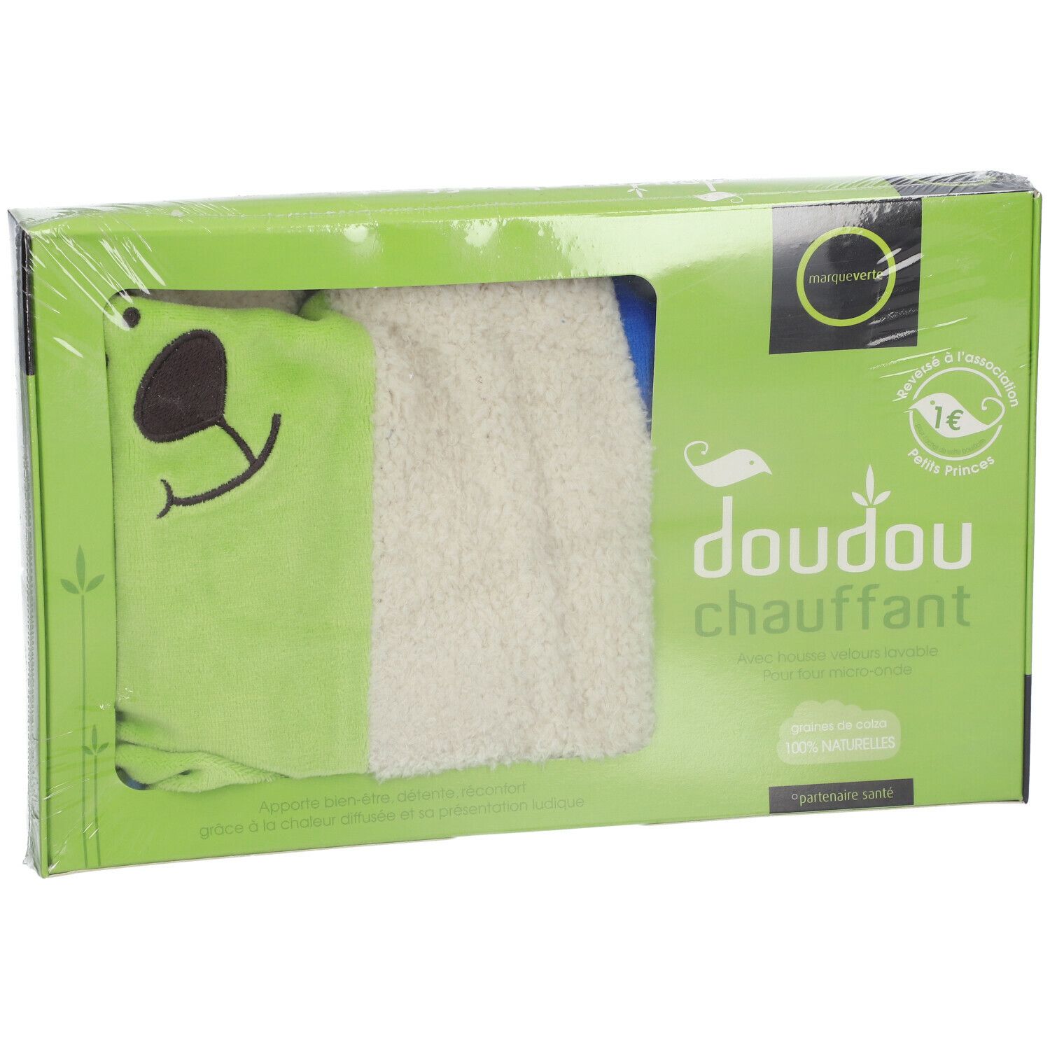Marque V Coussin d'Eau Chaude Doudou Bleu