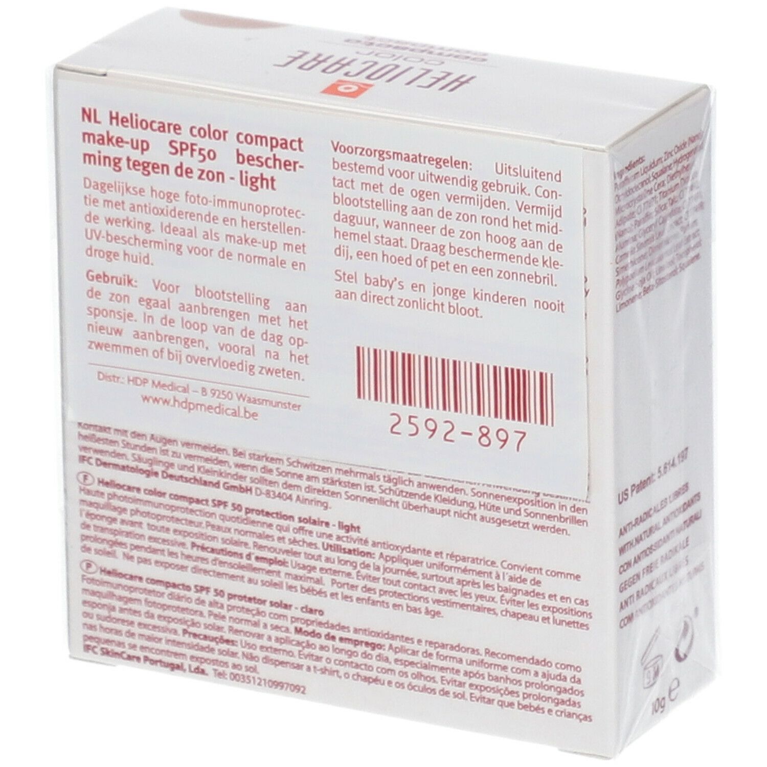 Heliocare Color Compact SPF50 Brun Clair