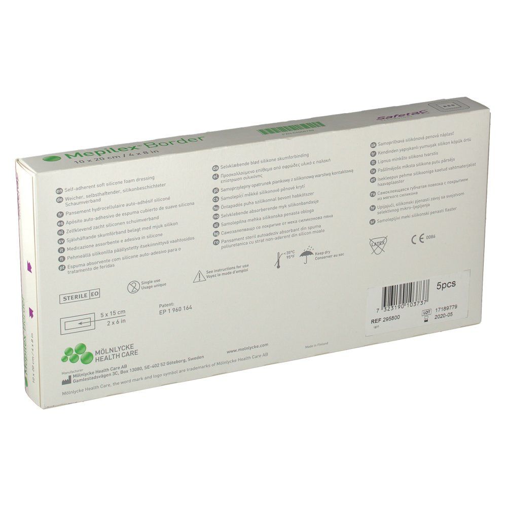 Mepilex Border Stérile 10cm x 20cm