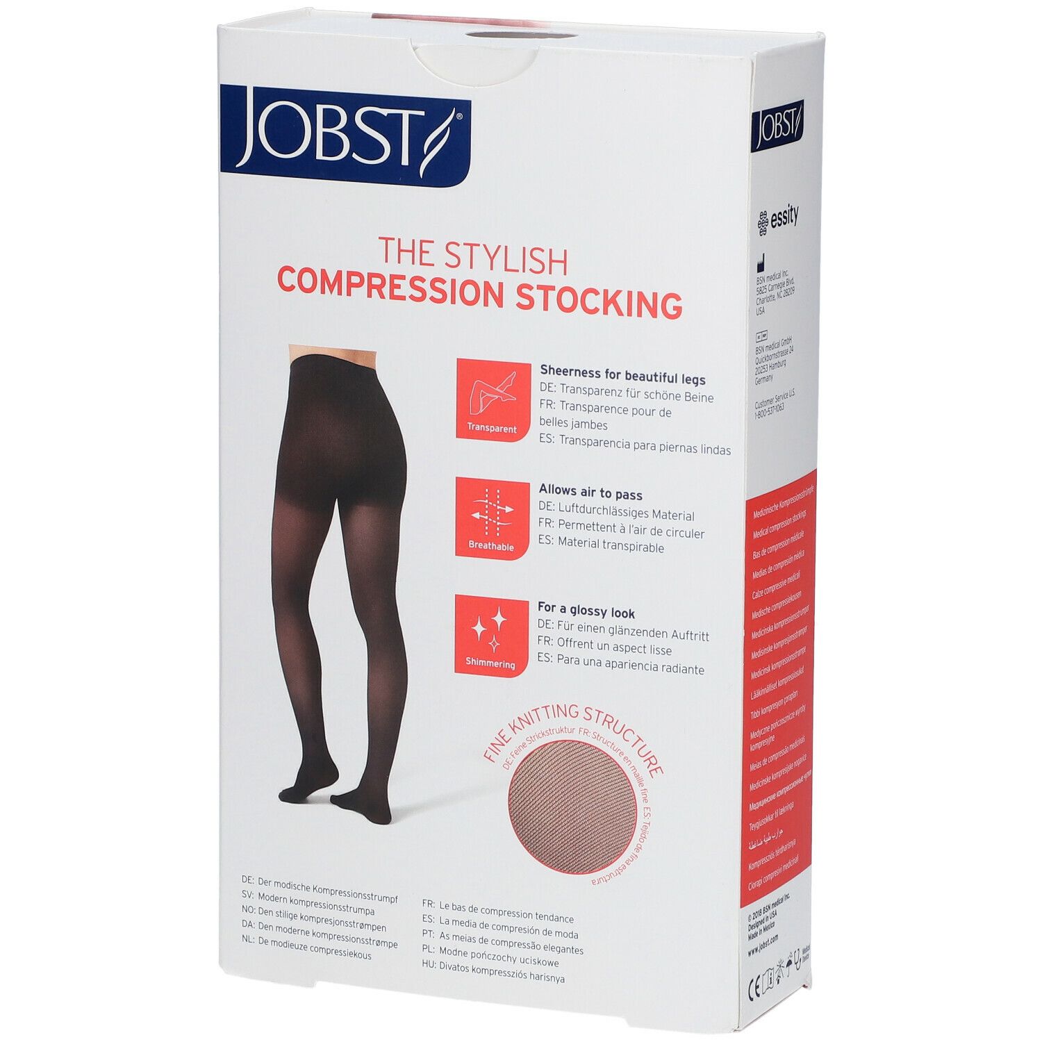 JOBST® UltraSheer Comfort Cl 2 Panty pied fermé Noir S