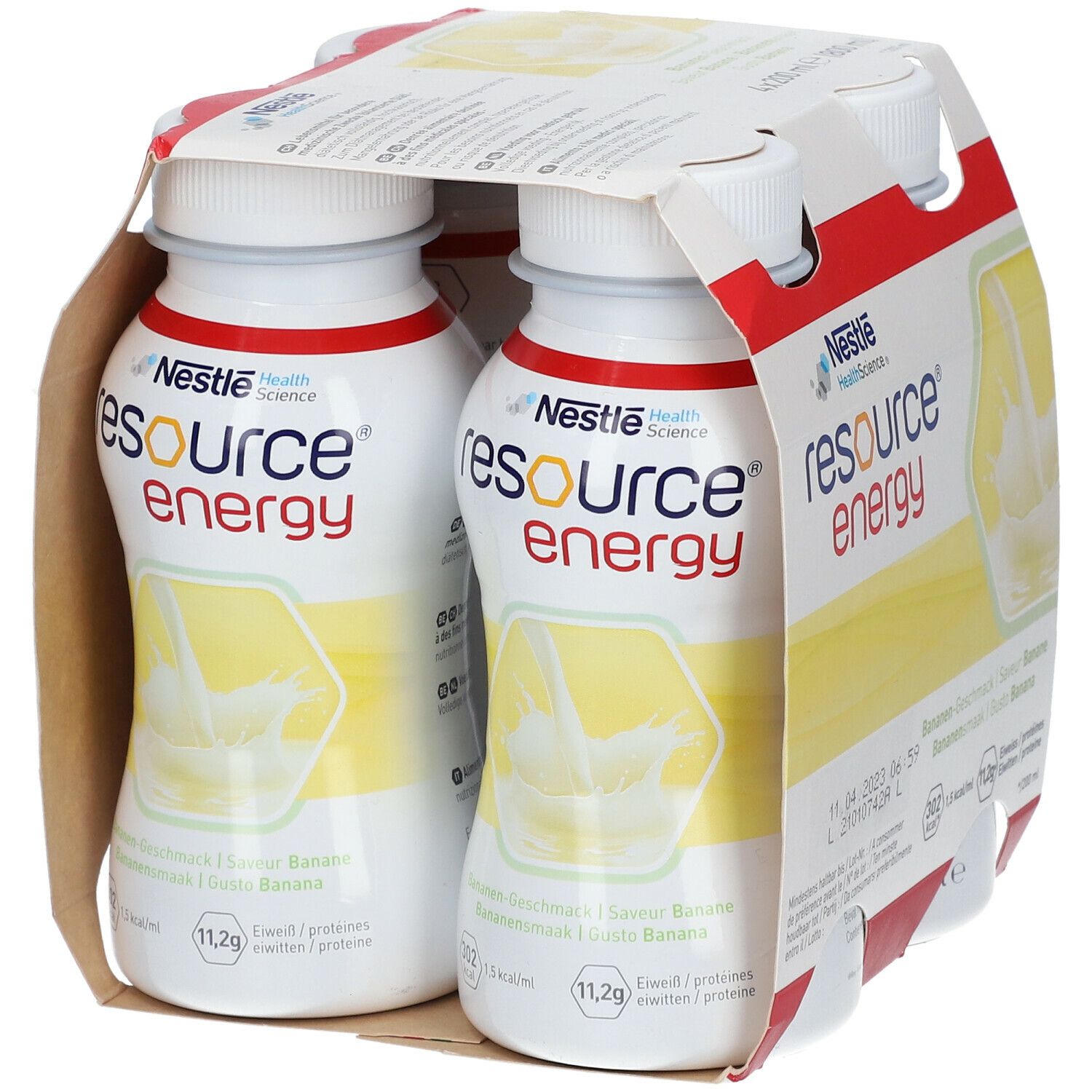 Resource Energy Drink Banane 4x200 ml - Redcare Pharmacie