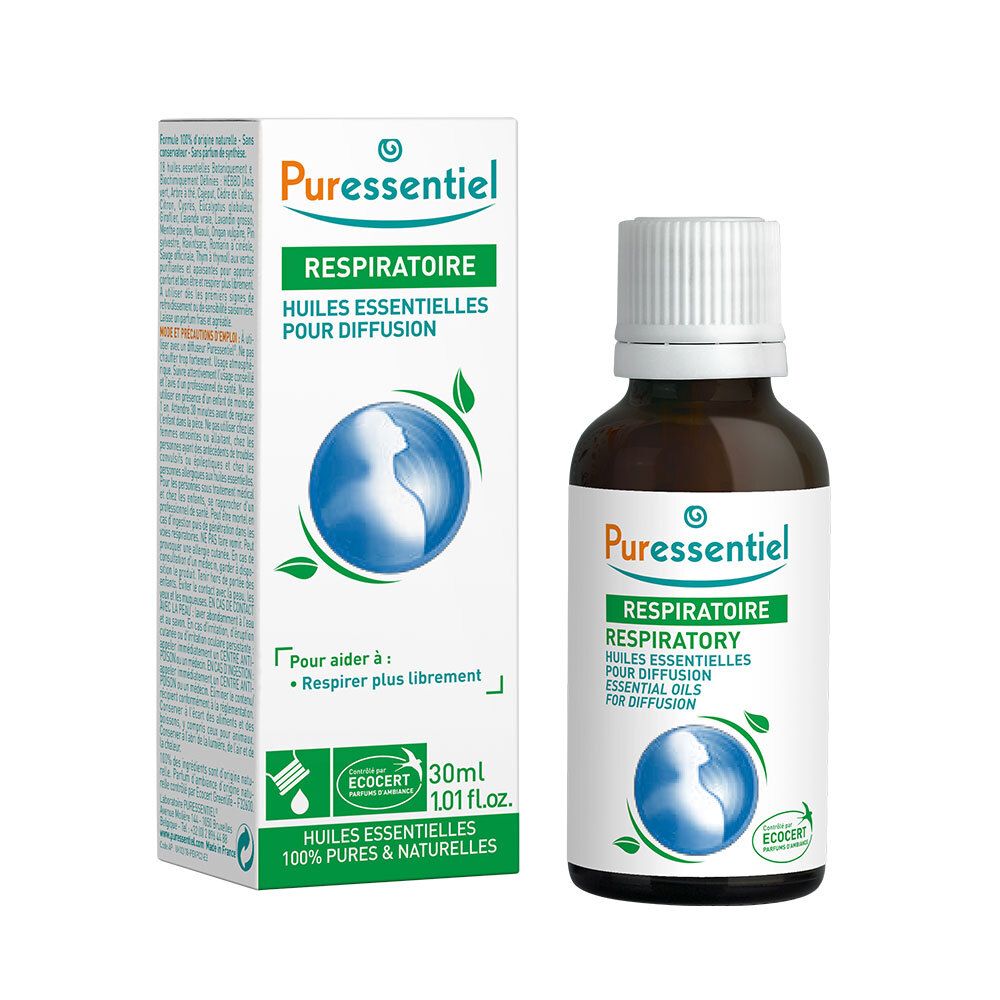 PURESSENTIEL RESPIRATOIRE Diffuse Resp'OK® - Huiles Essentielles pour diffusion - 30 ml