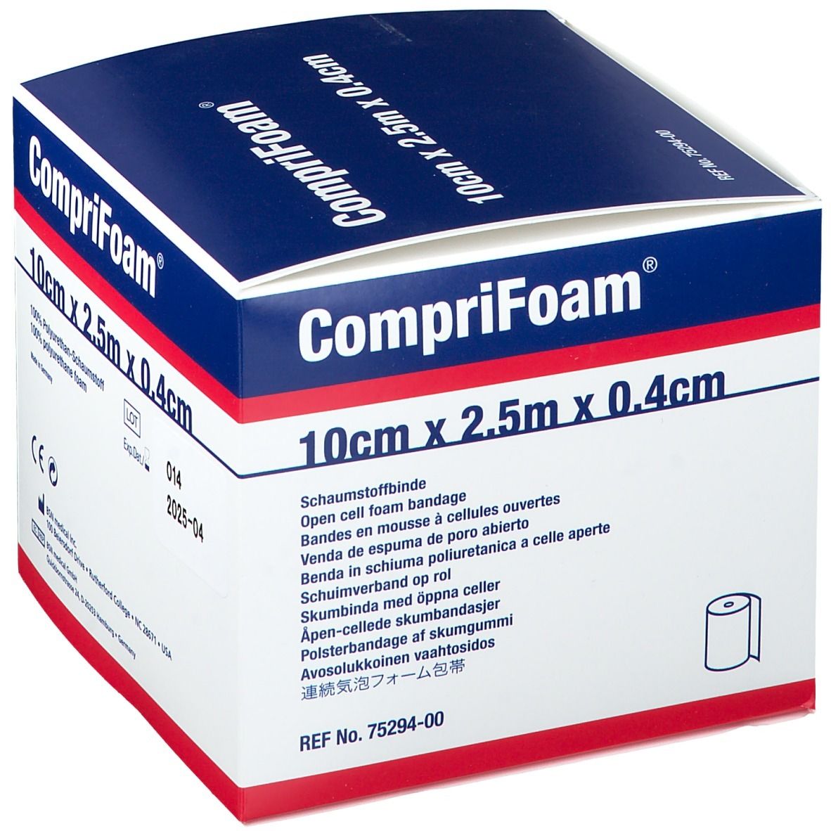 CompriFoam® 10 cm x 2,5 m x 0,4 cm
