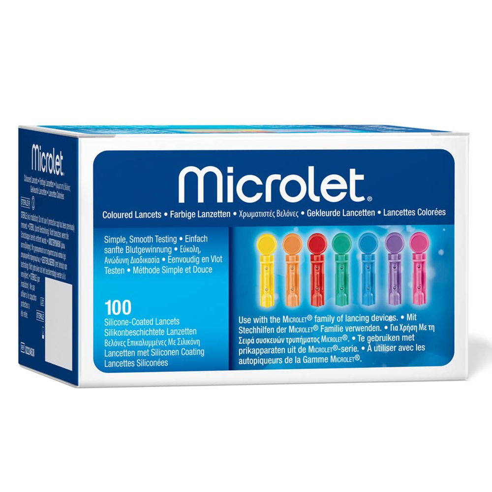 Bayer Microlet Lancette Stérile Coloré