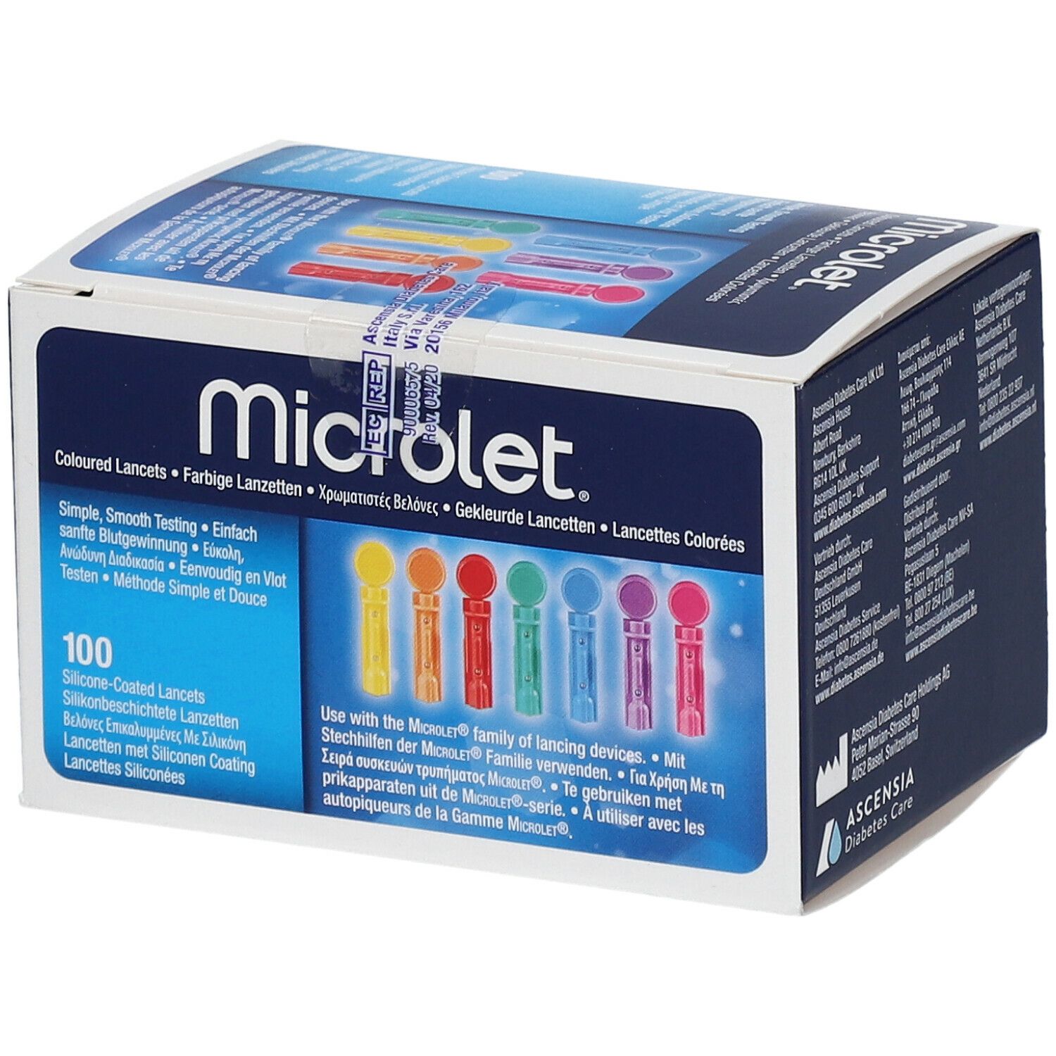 Bayer Microlet Lancette Stérile Coloré