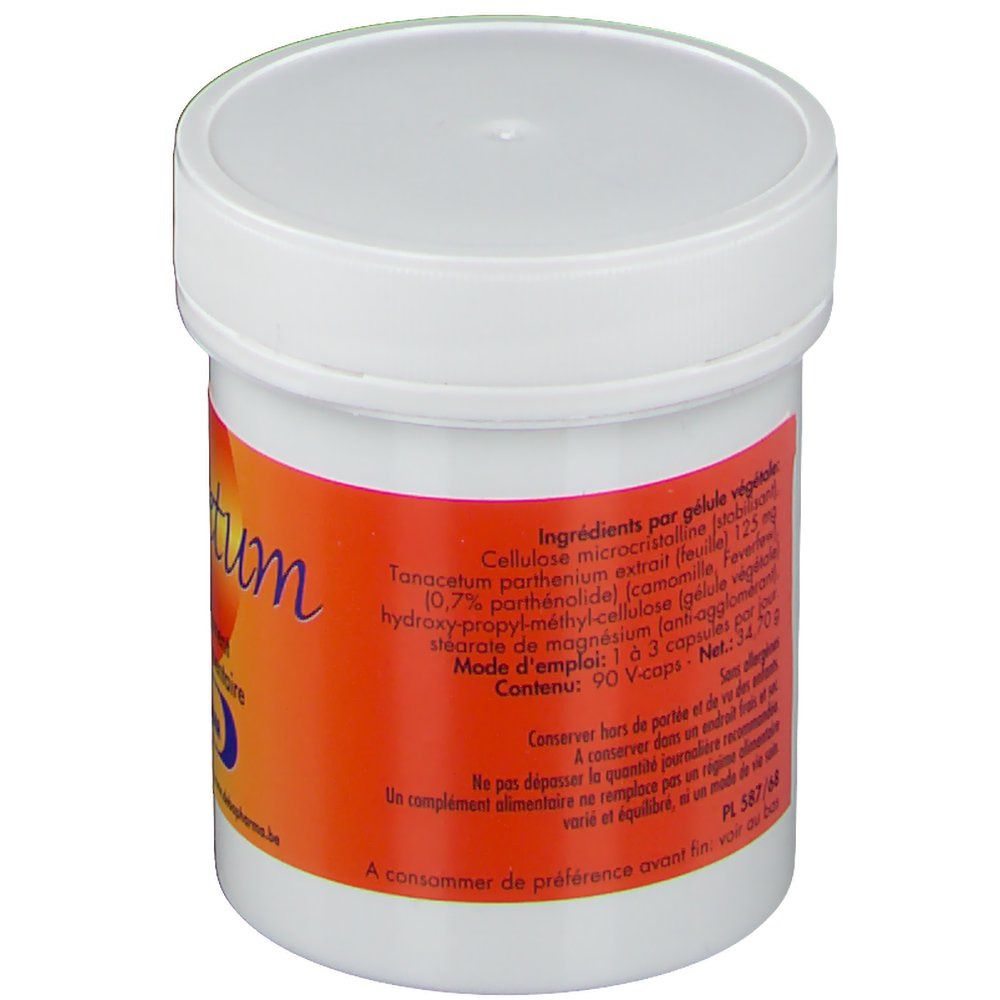 Pot blanc avec bande orange. Dos avec informations sur les ingrédients et instructions d'utilisation.