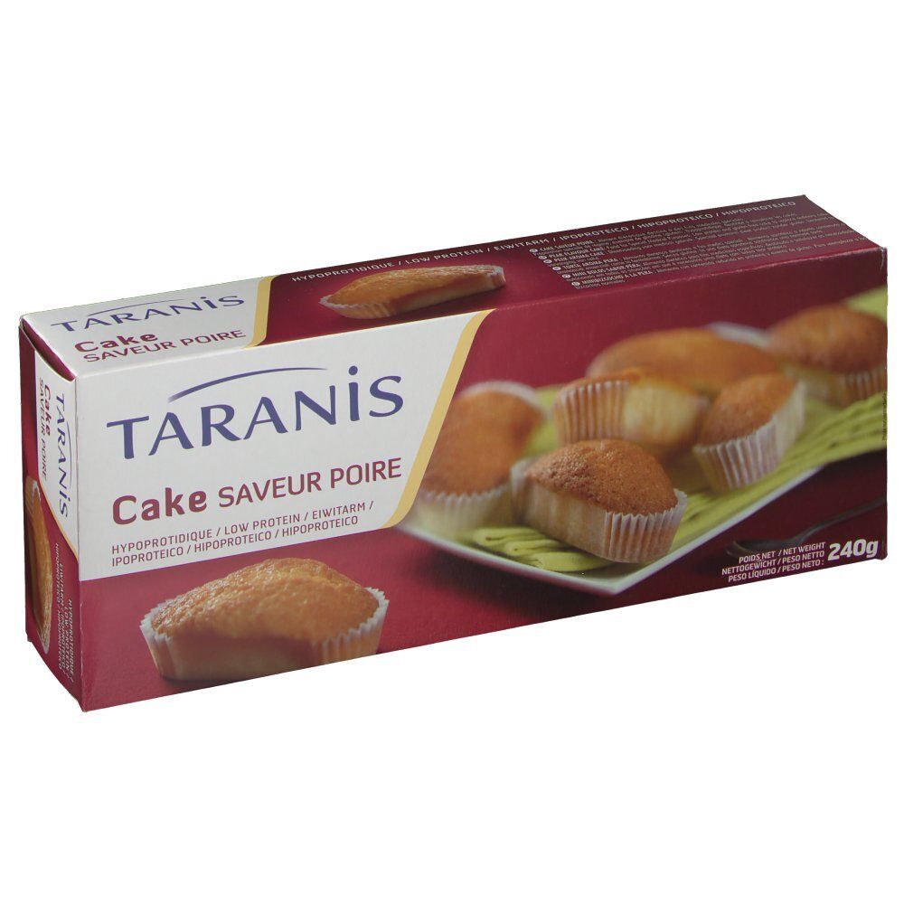 Taranis Cakes hypoprotidiques saveur poire