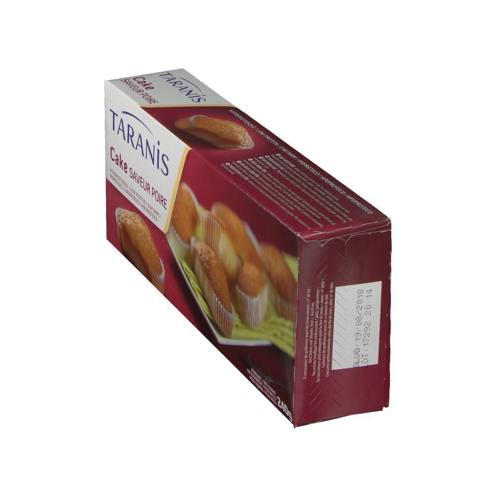 Taranis Cakes hypoprotidiques saveur poire