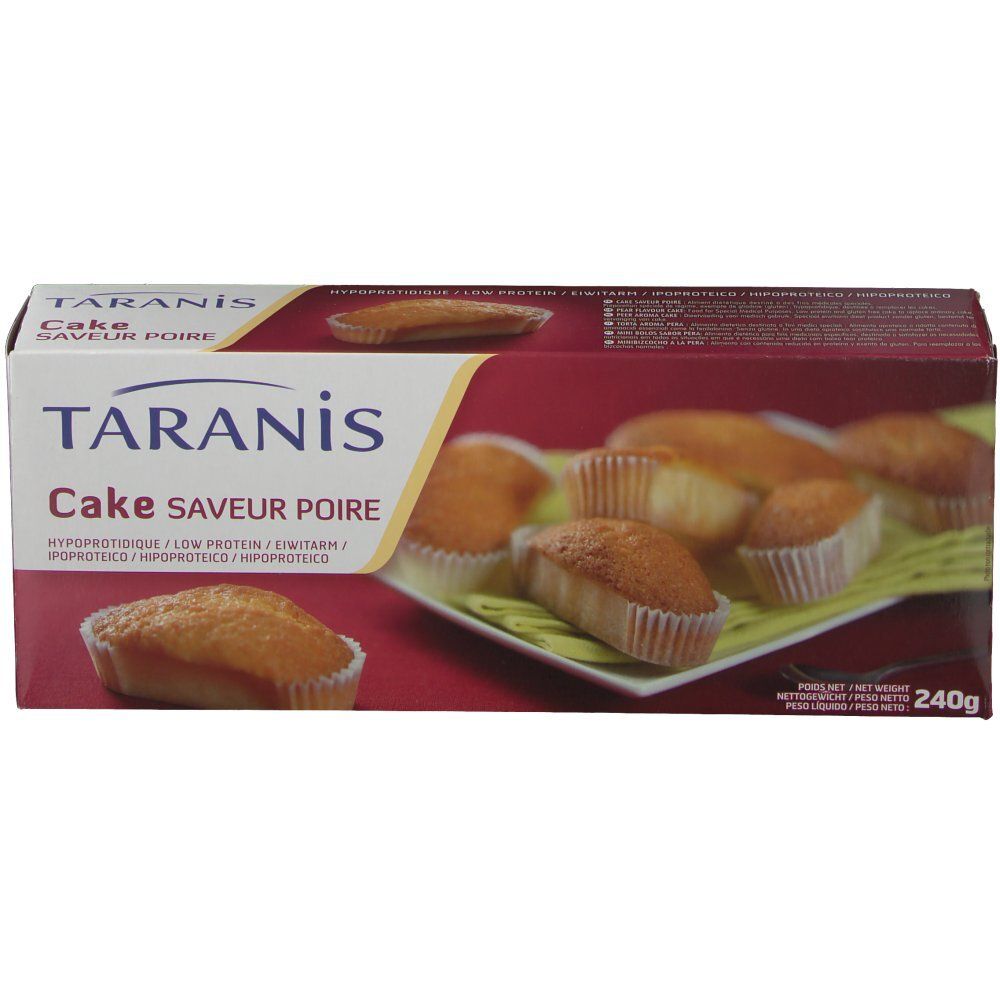 Taranis Cakes hypoprotidiques saveur poire
