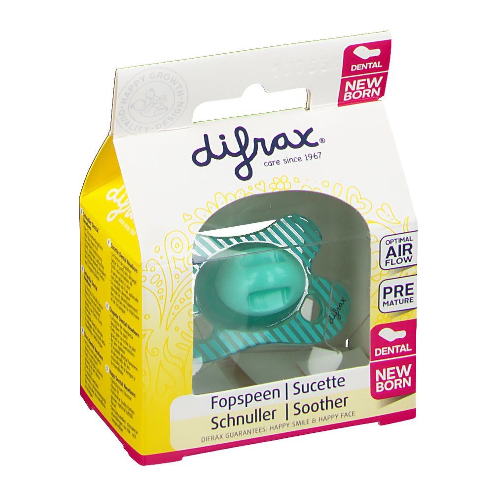 Difrax® Sucette dental neuwborn Boy-2/+2m (Couleur non sélectionnable)