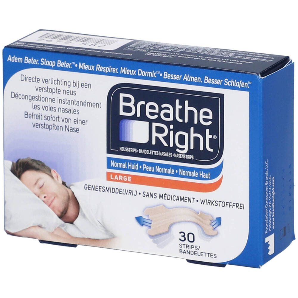 Breathe Right® Bandelettes Nasales Tan Large