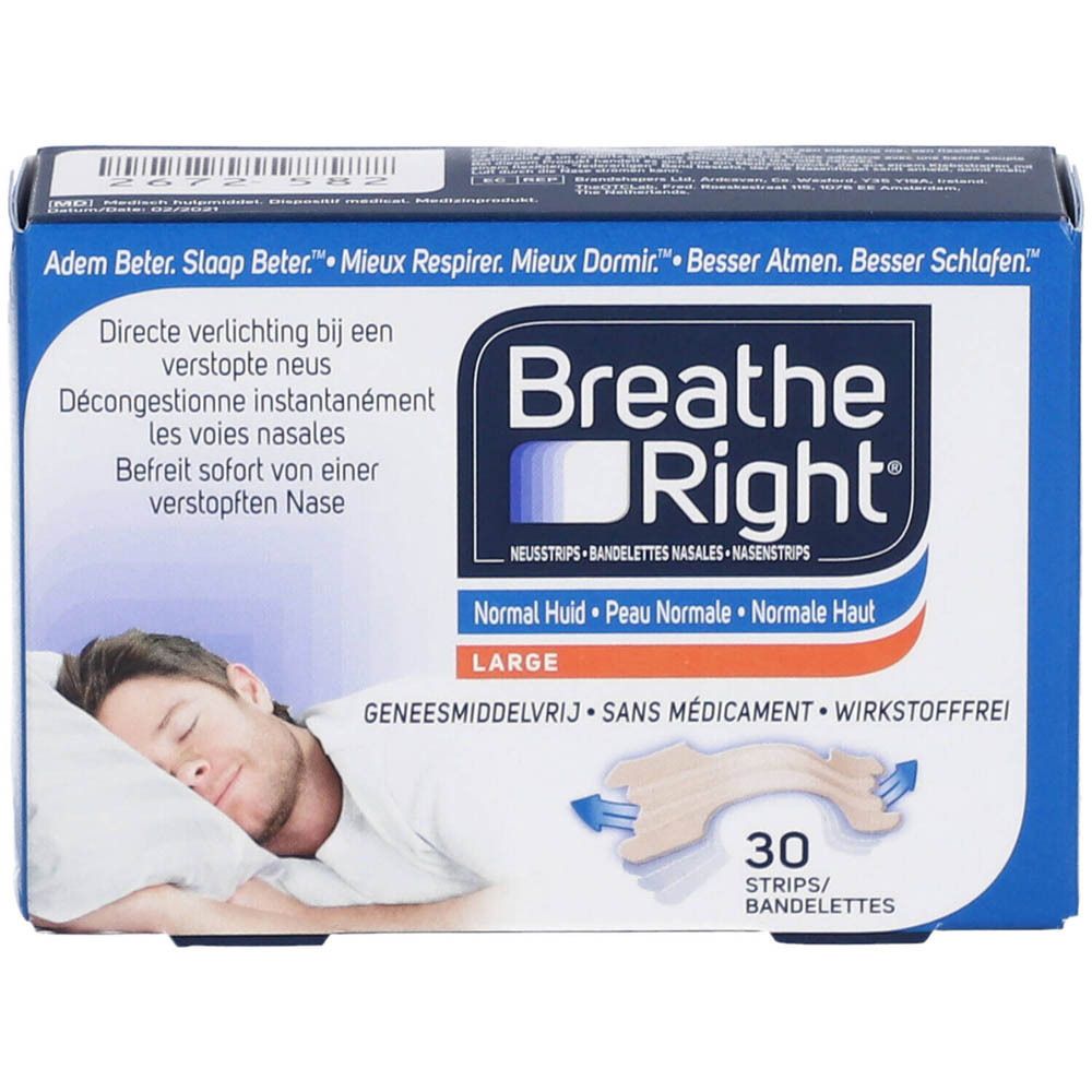 Breathe Right® Bandelettes Nasales Tan Large
