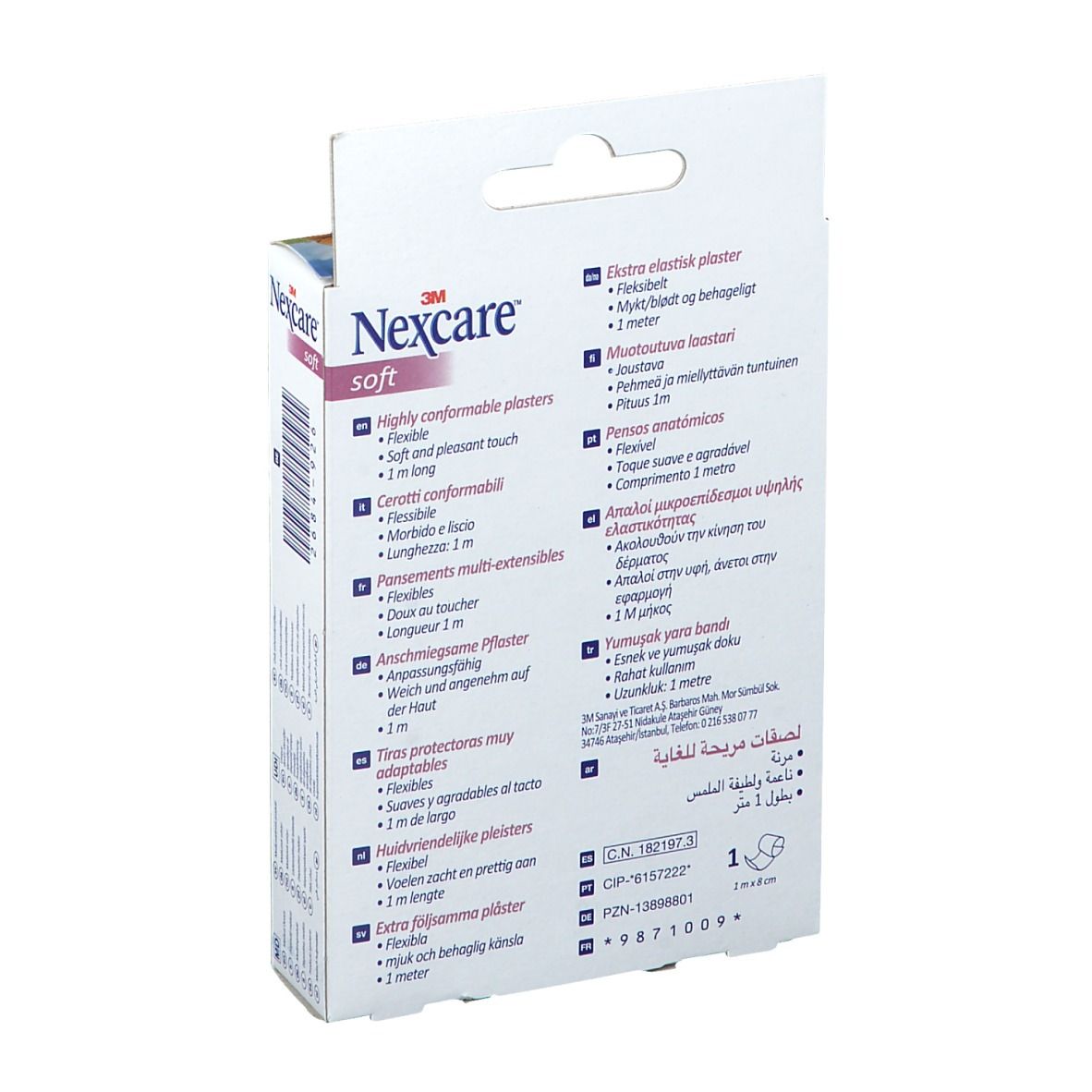 3M Nexcare™ Soft Pansement doux 8 cm x 1 m