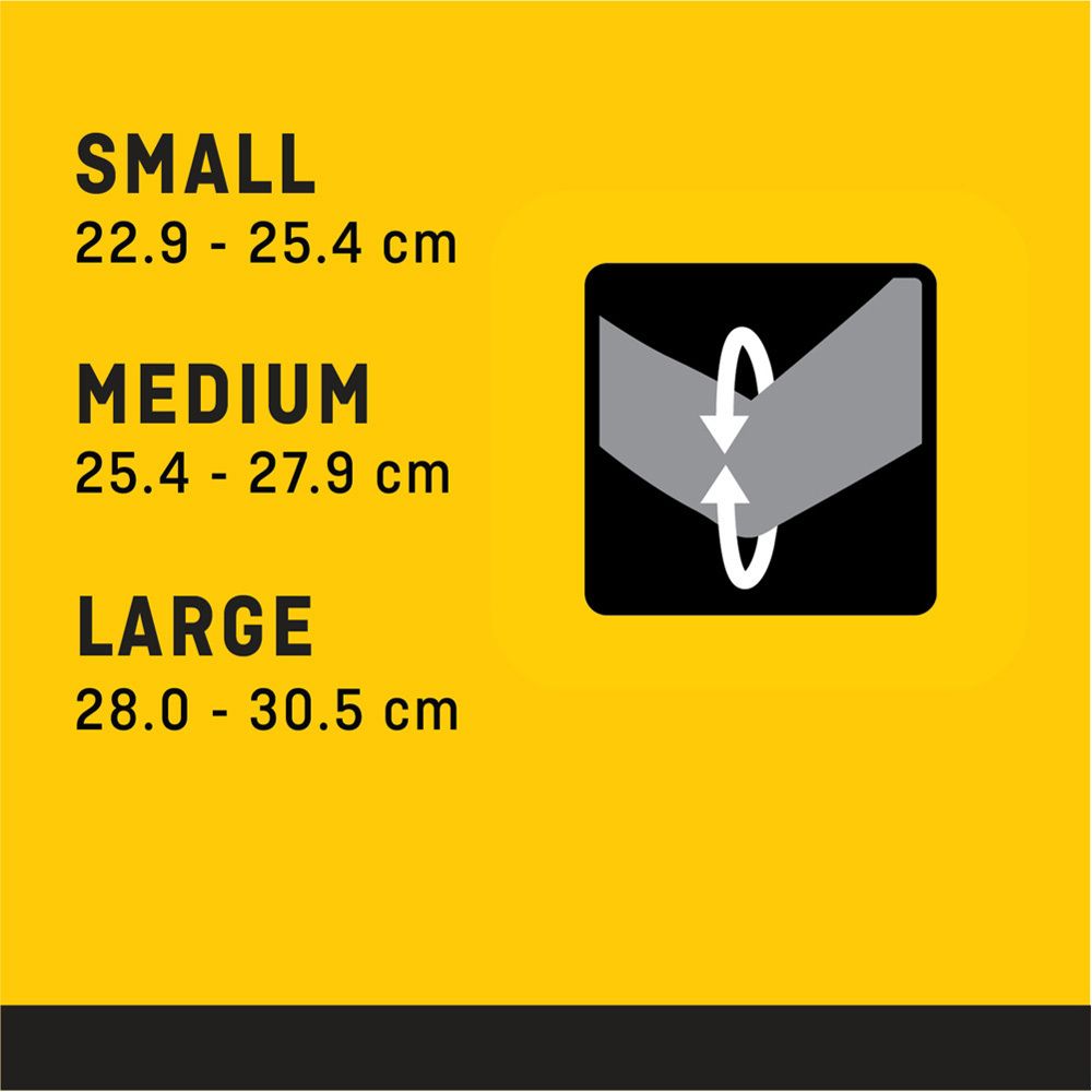 Orthèse de coude FUTURO Comfort Lift, taille S, en emballage. Emballage jaune. Indications de taille. Textes en allemand, néerlandais, français, italien.