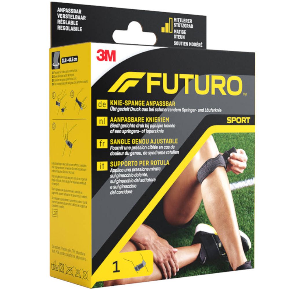 3M™ Futuro™ Sport Sangle Genou Ajustable, Réglable